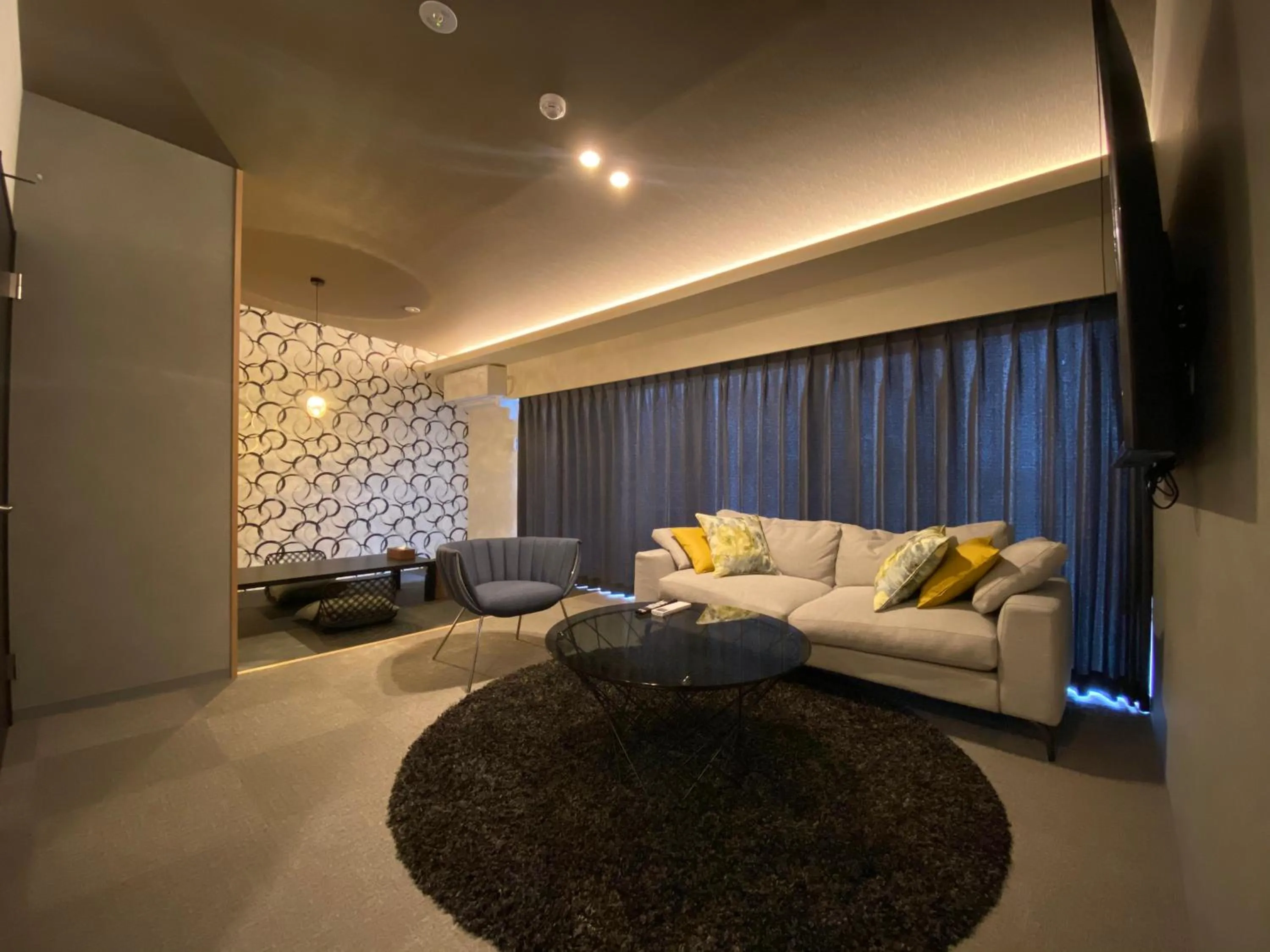 Living room in Randor Residential Hotel Fukuoka Classic