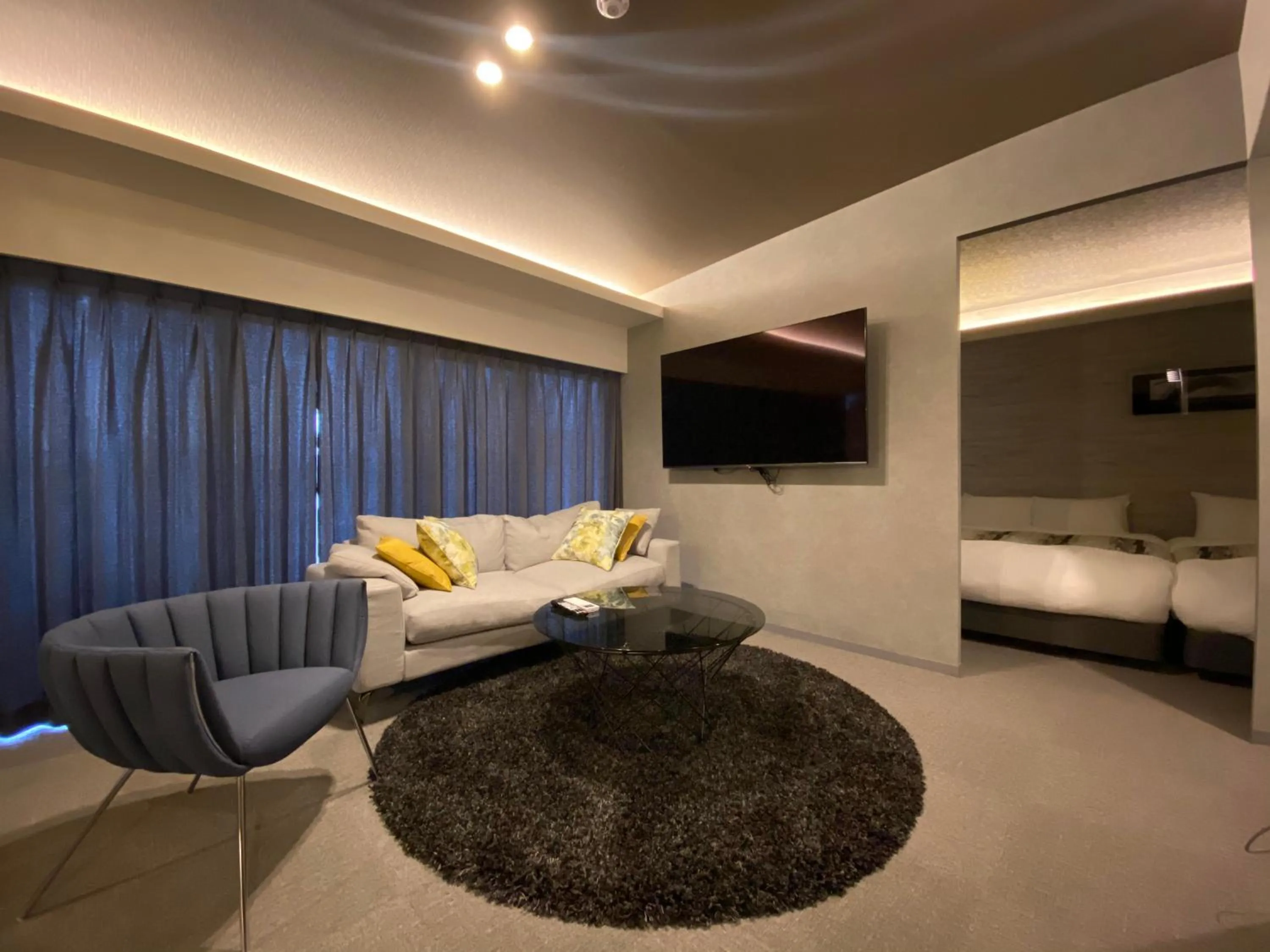 Living room in Randor Residential Hotel Fukuoka Classic