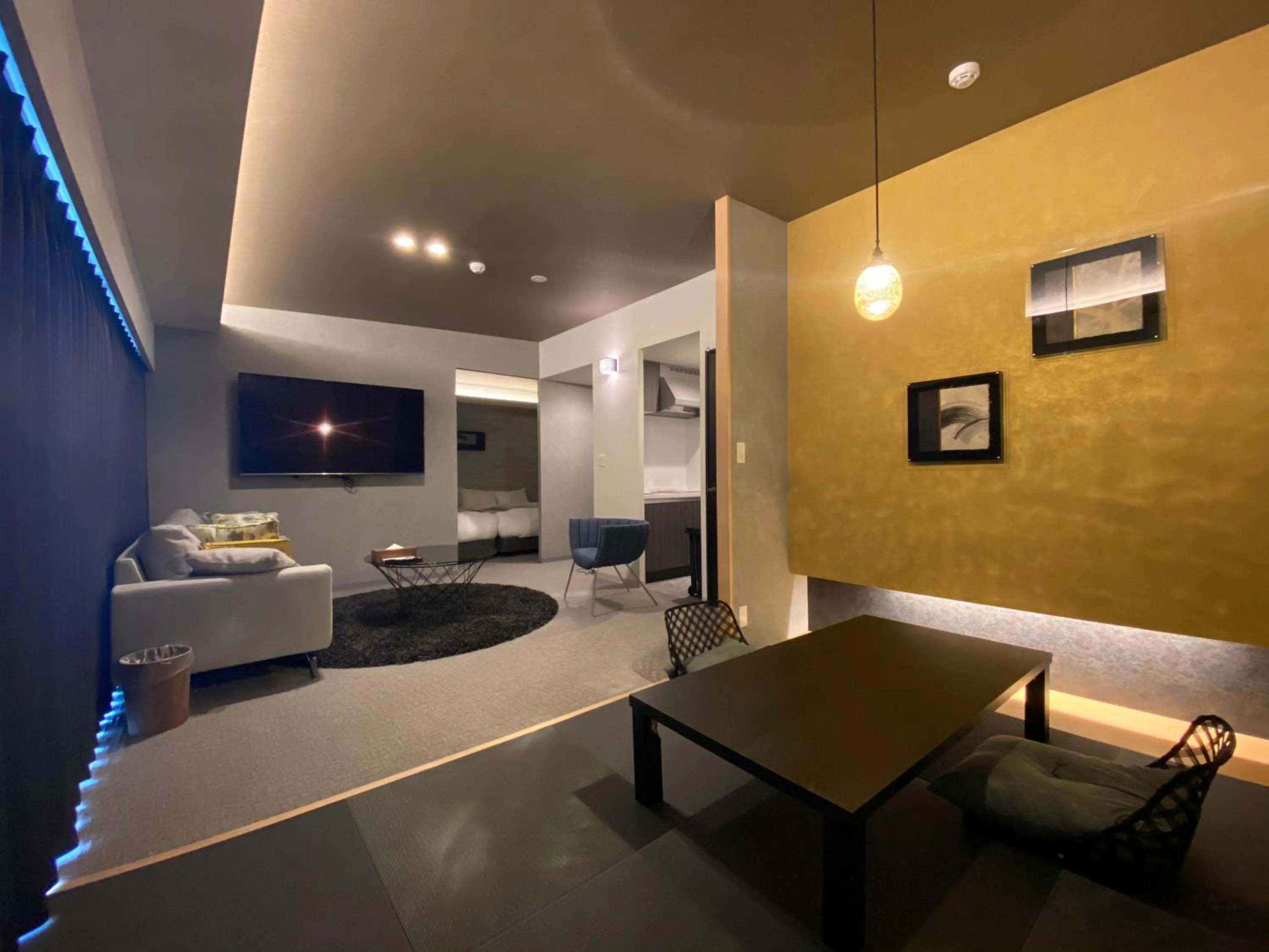 Living room in Randor Residential Hotel Fukuoka Classic