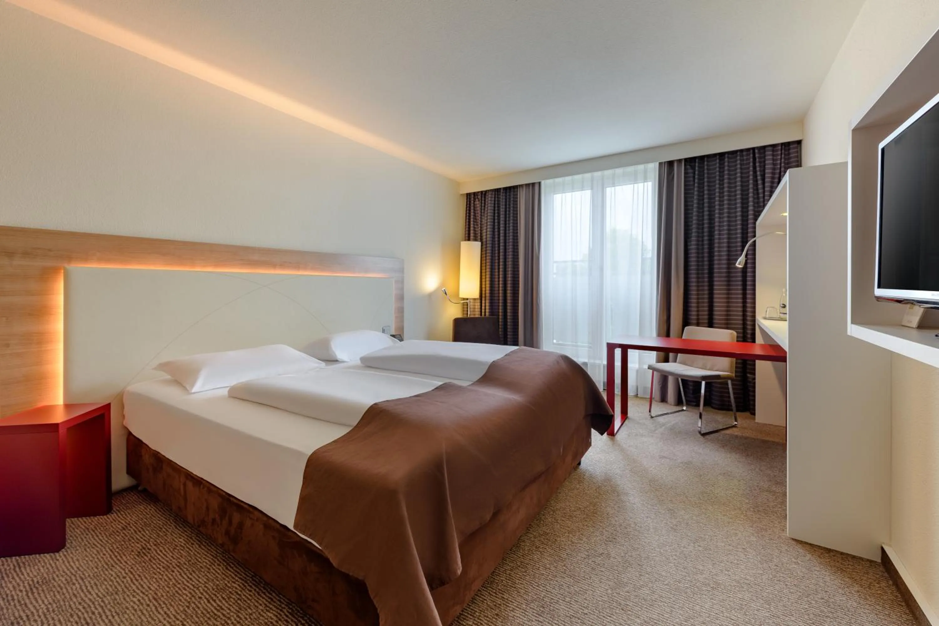 Bed in Mercure Hotel Stuttgart Airport Messe