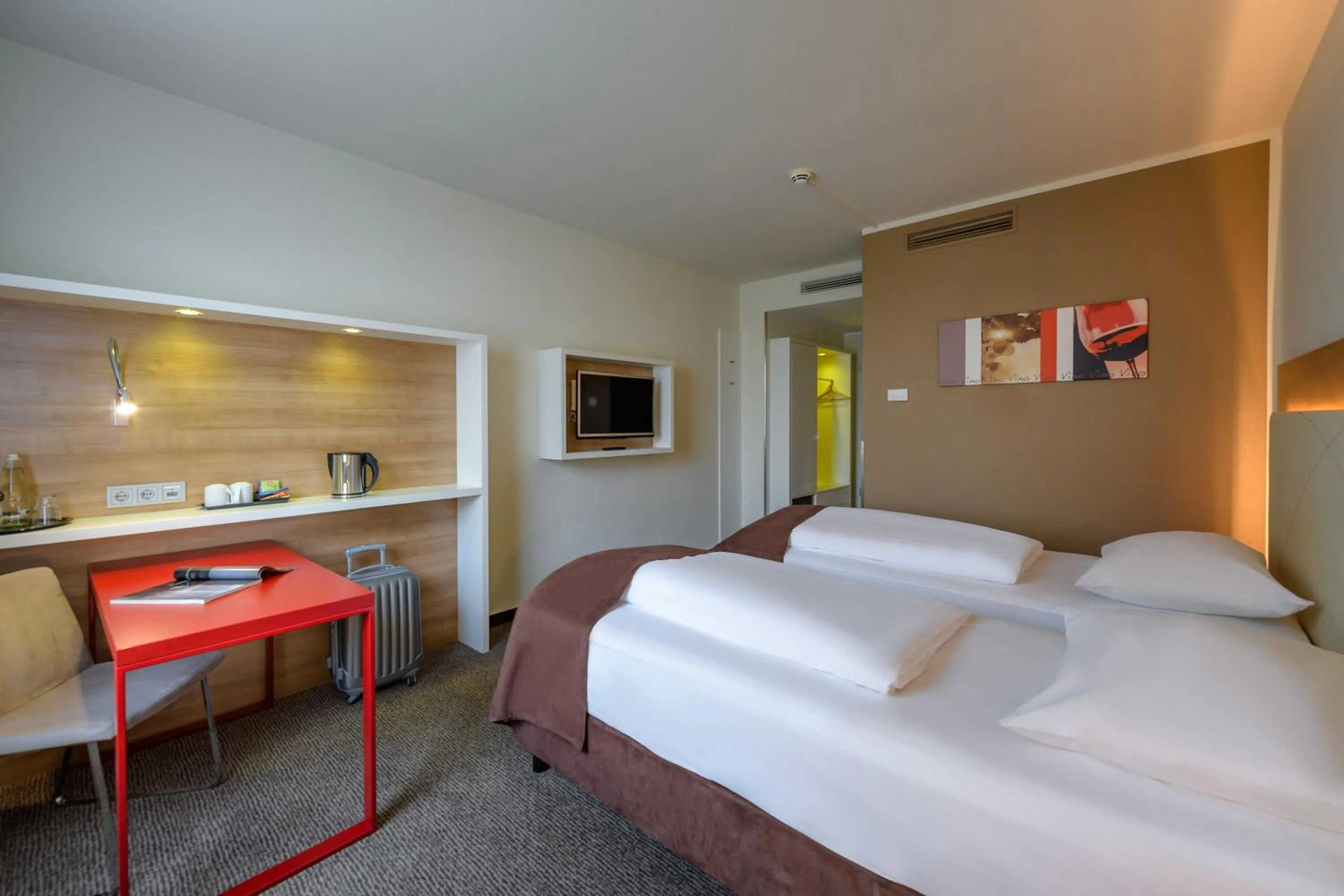 Bed in Mercure Hotel Stuttgart Airport Messe