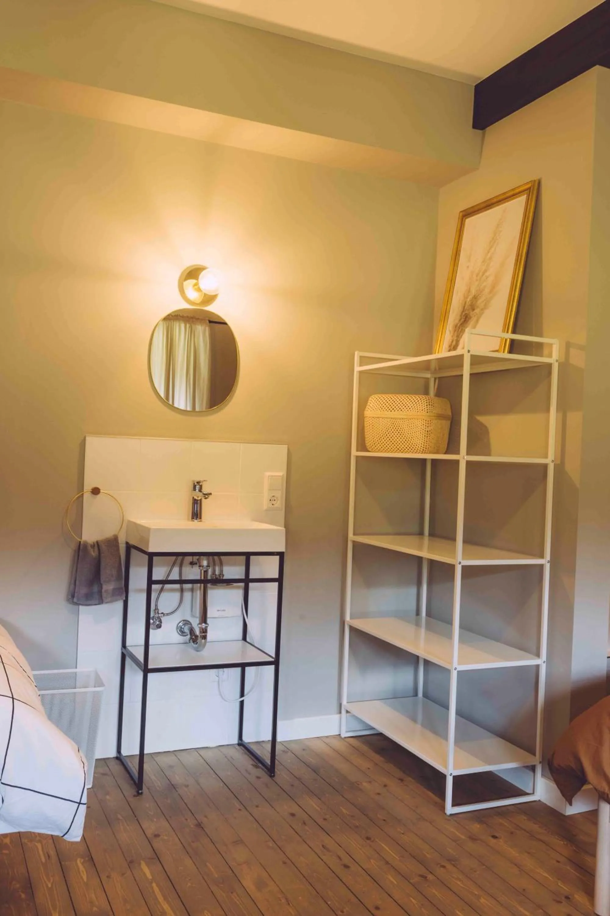 hair dresser, Bed in EDELFUCHS-LODGE