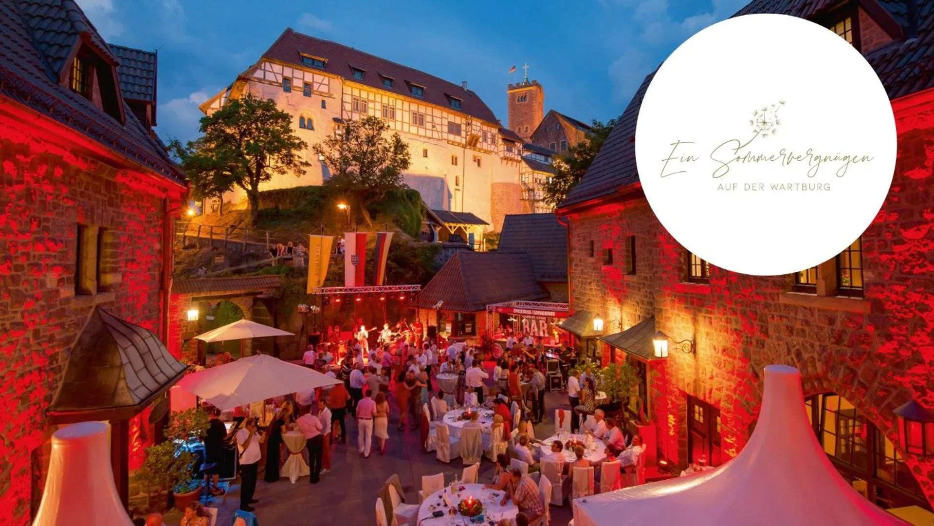 Sunset in Romantik Hotel auf der Wartburg