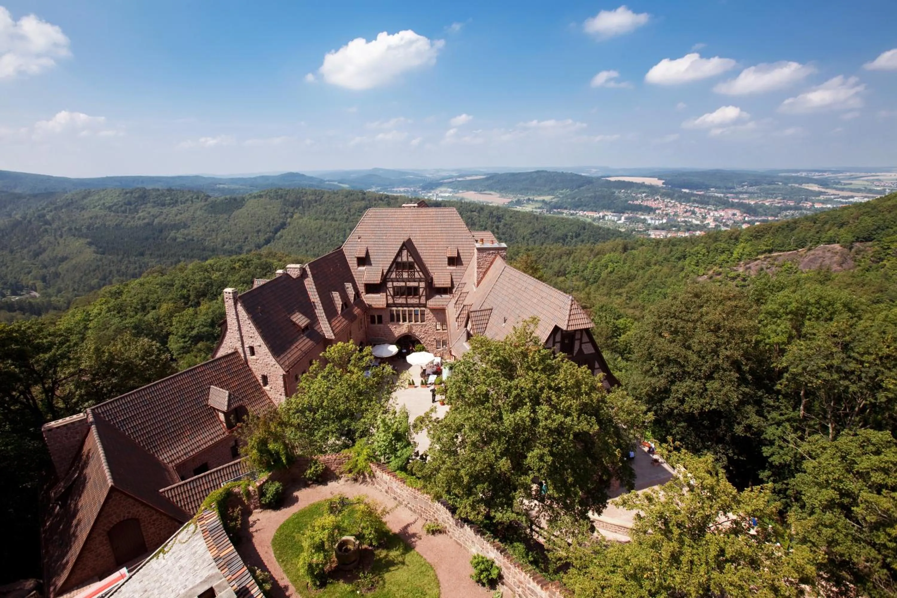 Off site, Bird's-eye View in Romantik Hotel auf der Wartburg