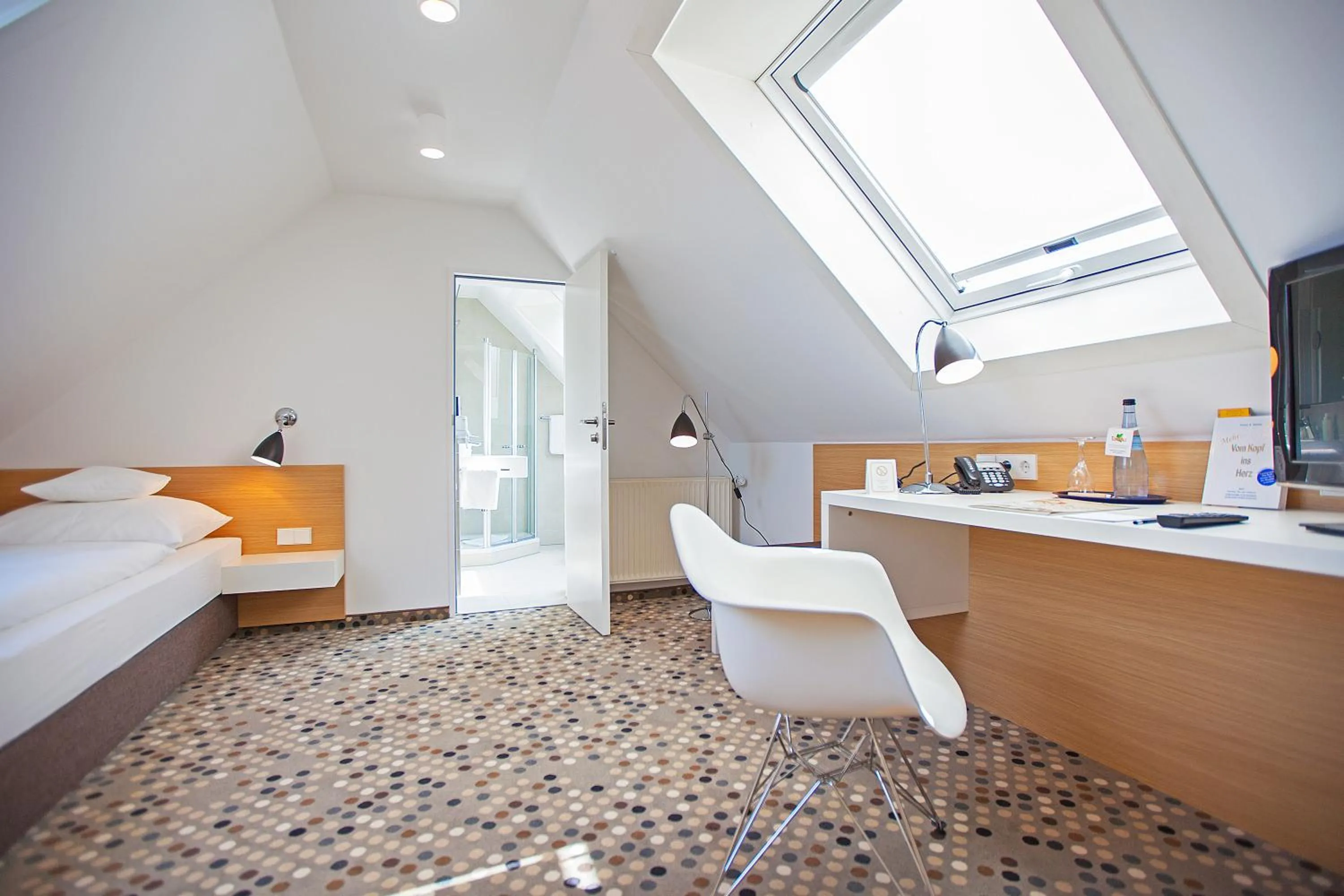 Bed in Hotel Waldhorn