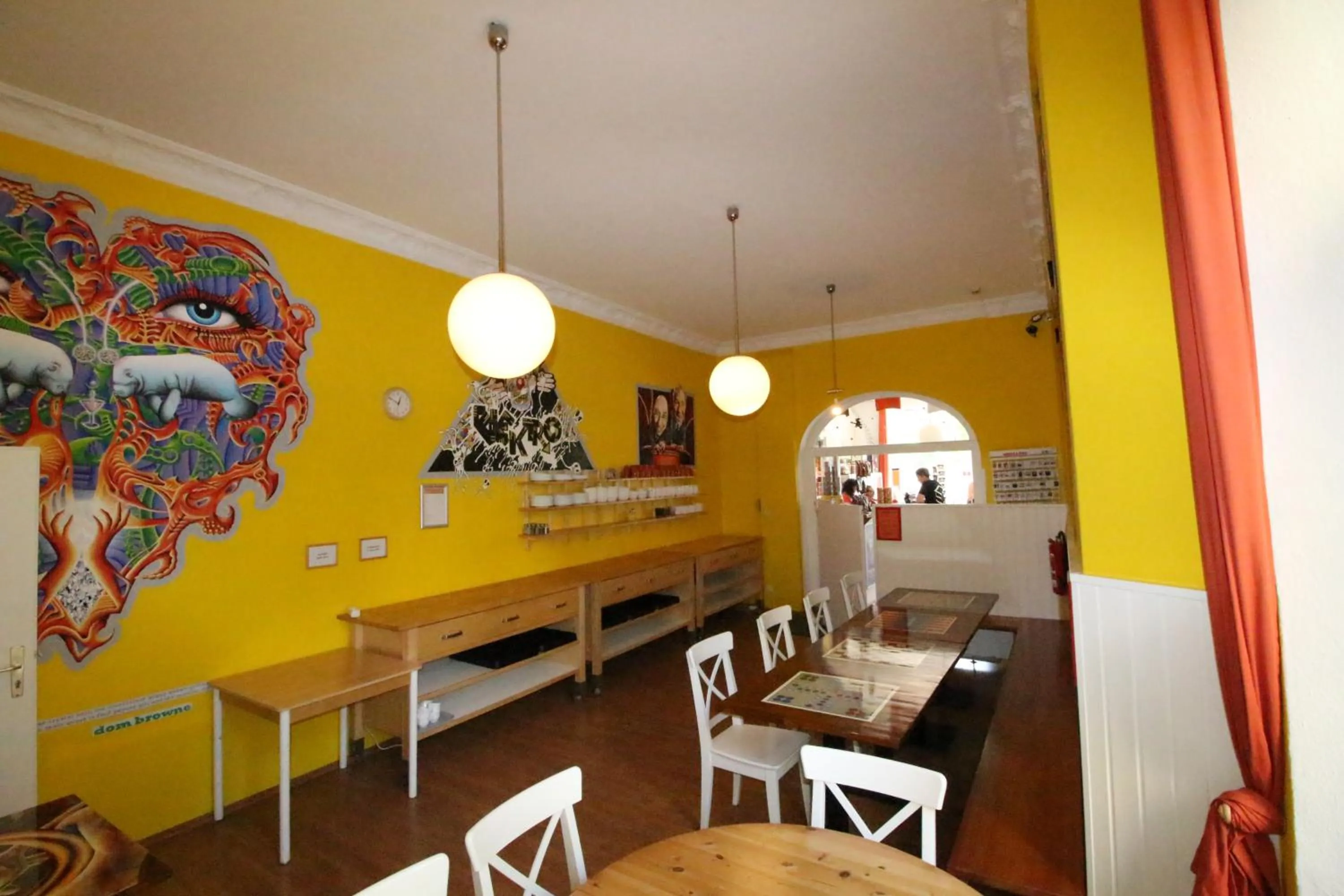 Seating area in Happy Go Lucky Hotel + Hostel