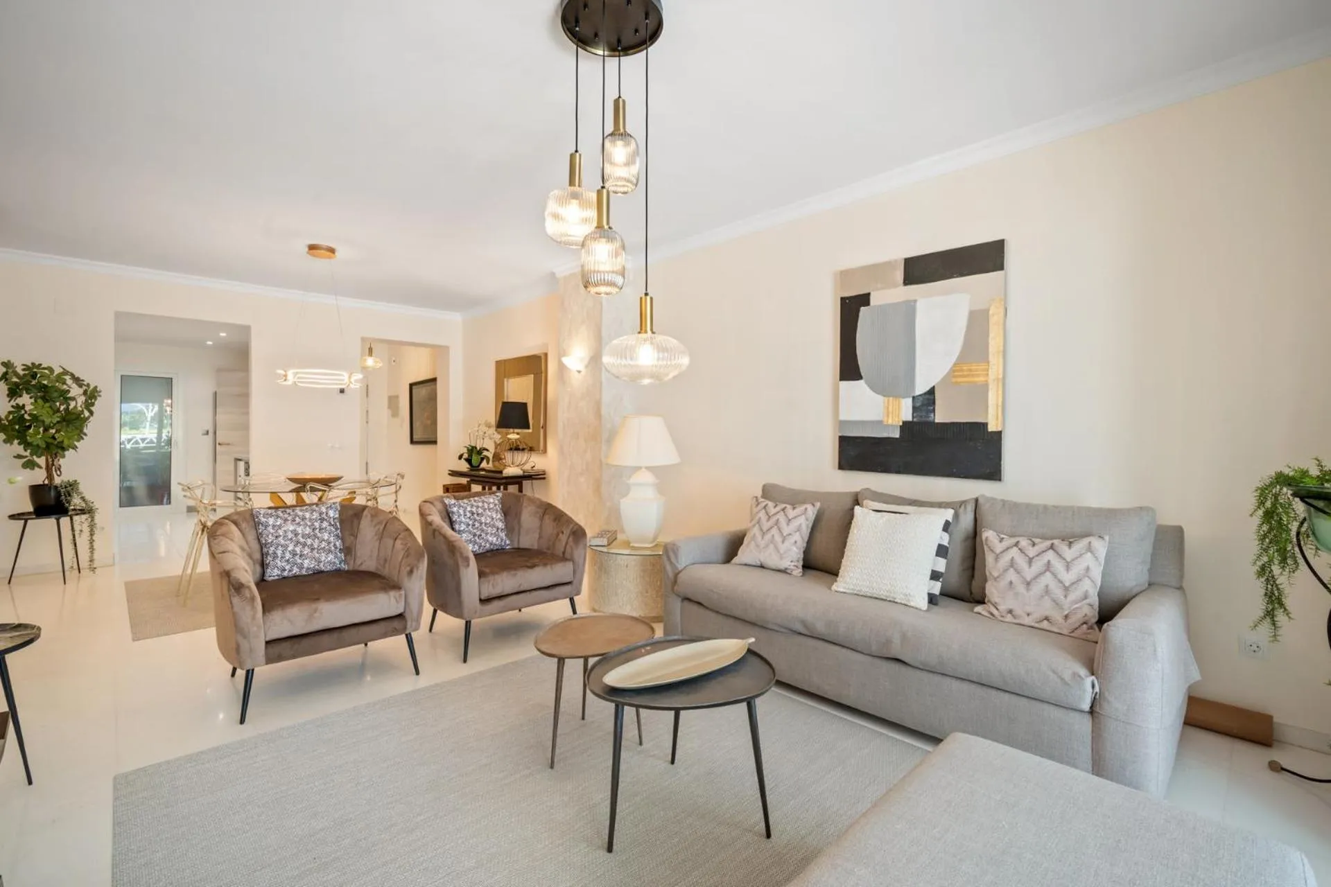 Living room in Apartamento de 2 dormitorios en Las Gaviotas - Puerto Banús