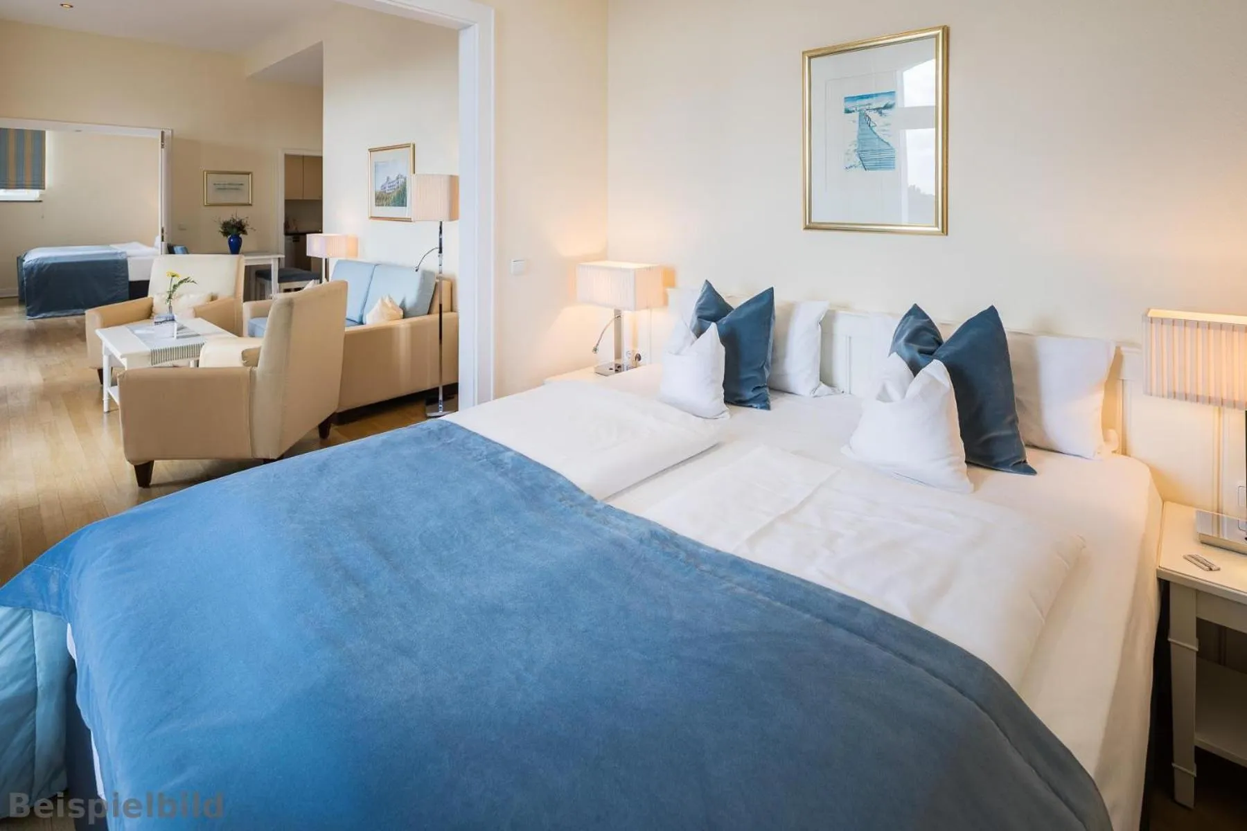 Bed in Strandhotel Kurhaus Juist