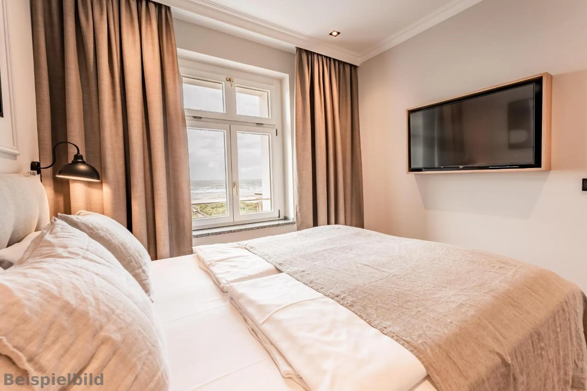 Bed in Strandhotel Kurhaus Juist