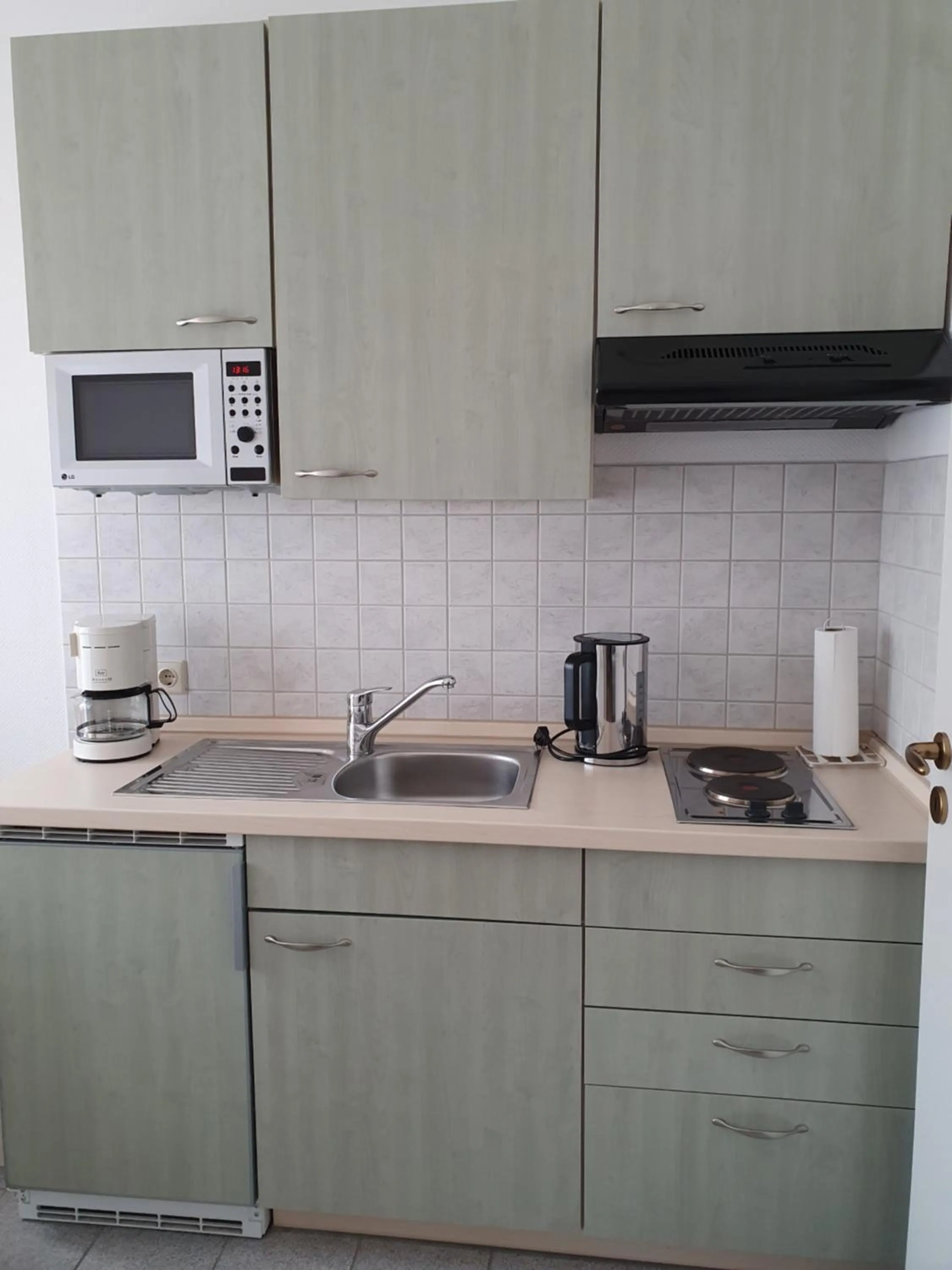 Kitchen or kitchenette in Hotel Sophien-Café