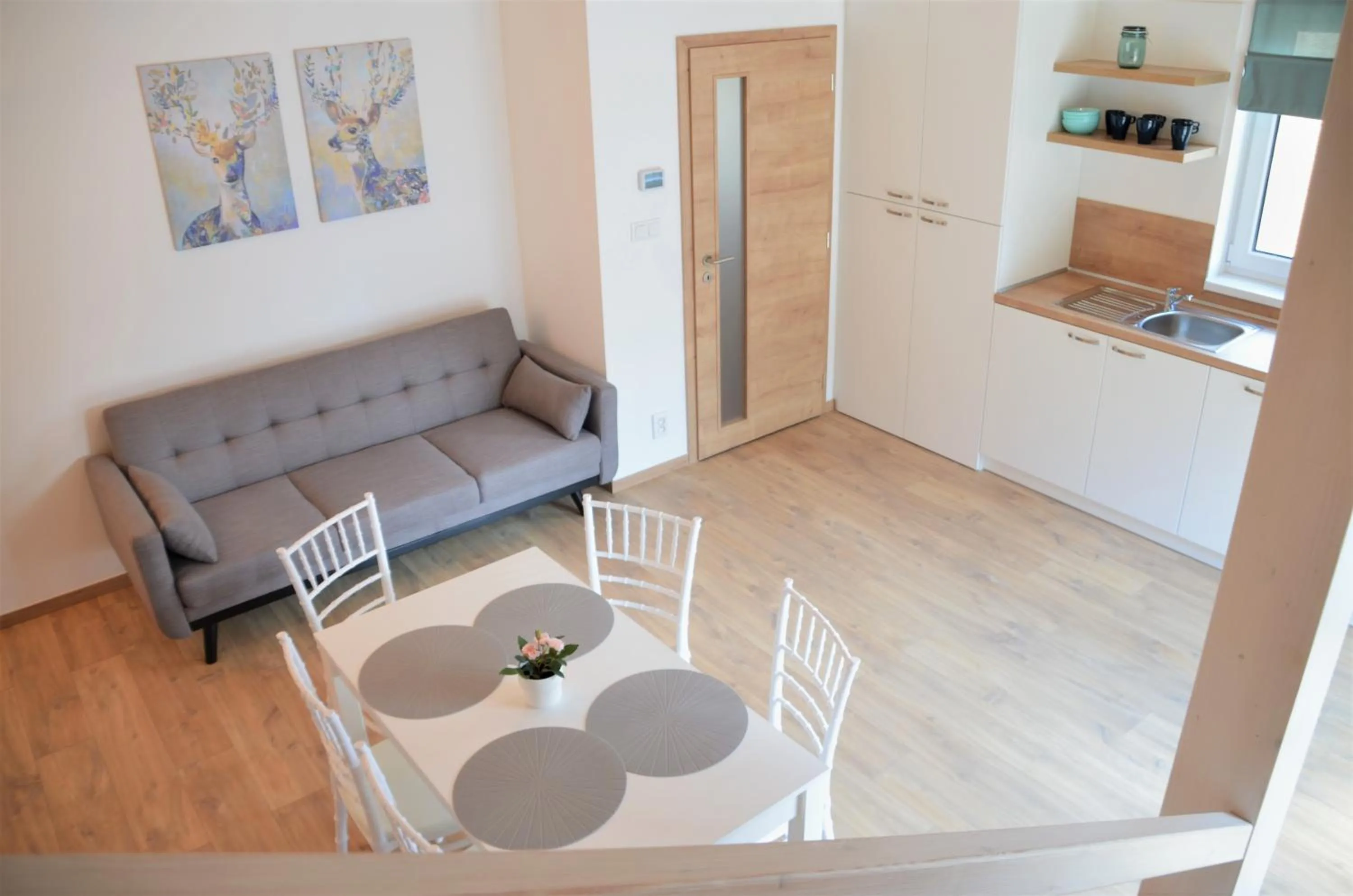 Seating area in Apartmány Deluxe