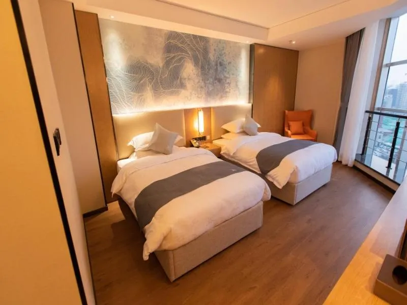 Bed in GreenTree Eastern Linyi Airport