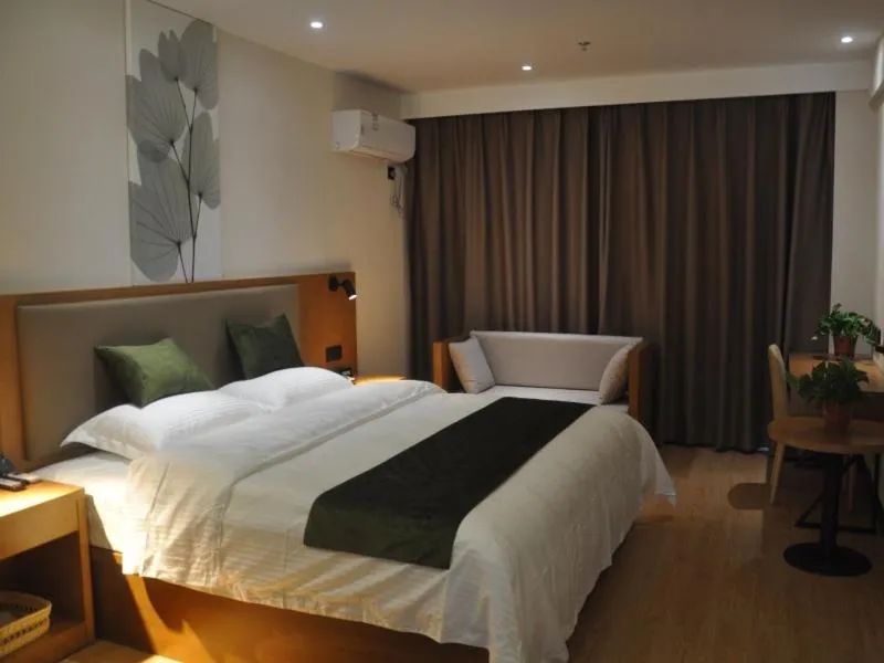 Bed in GreenTree Inn Shangqiu Zhecheng Shanghai Road