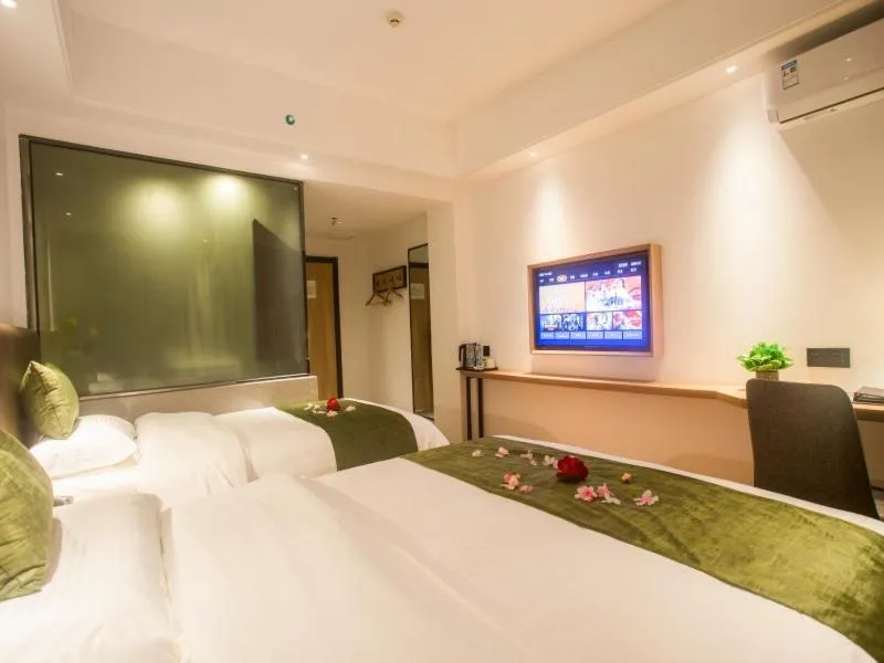 Bed in GreenTree Inn Haikou Haixiu Middle Road