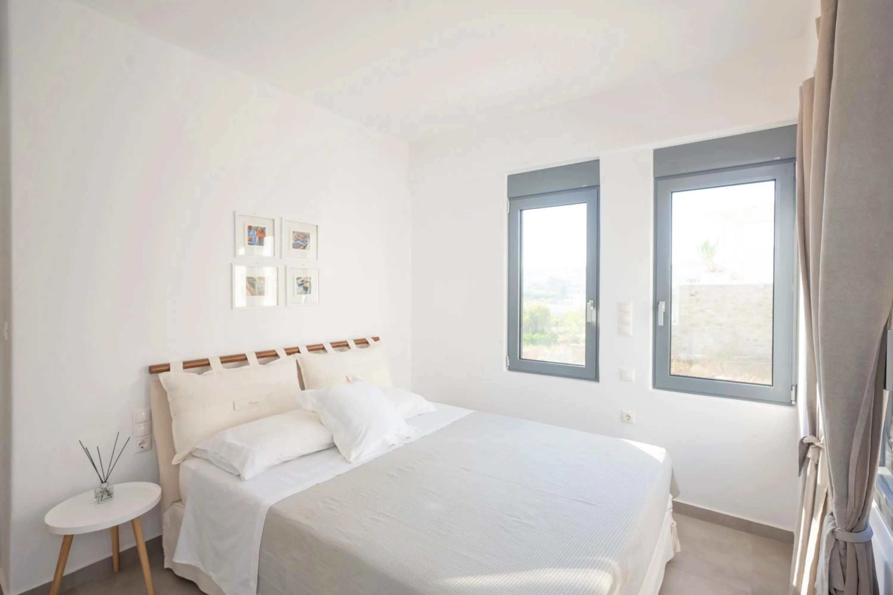 Bed in Mykonos Dot Apartments