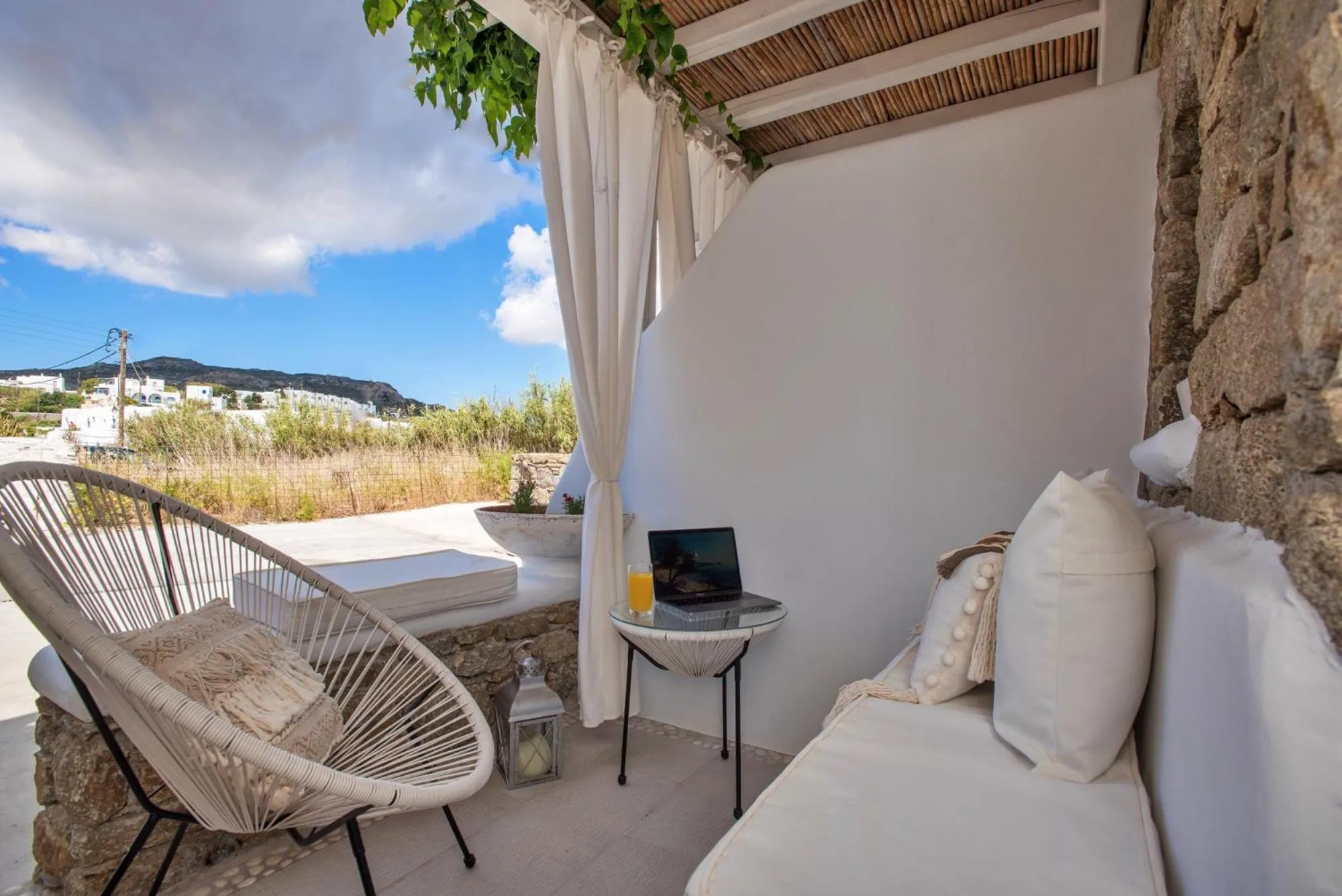 Patio in Mykonos Dot Apartments