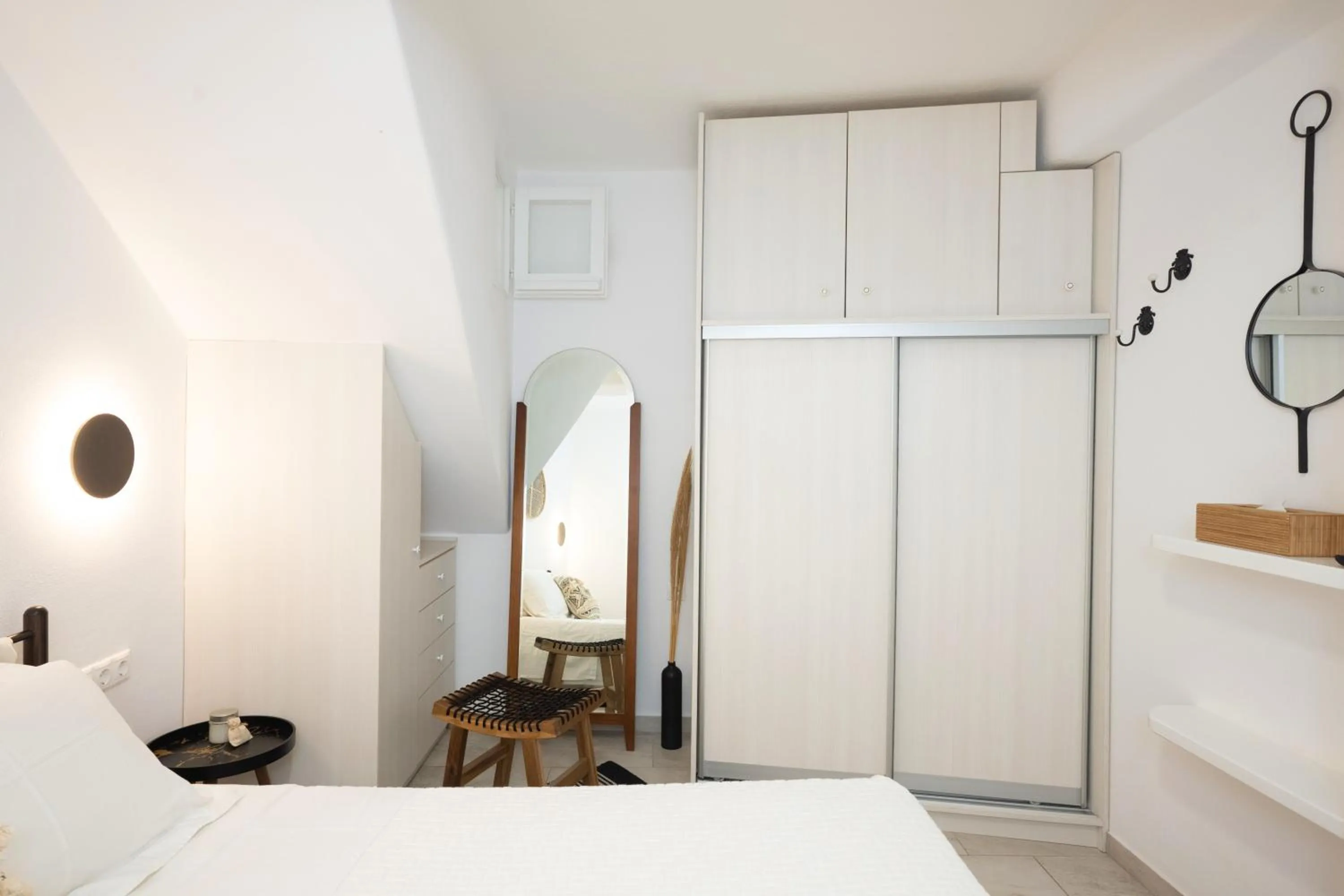 Bed in Mykonos Dot Apartments