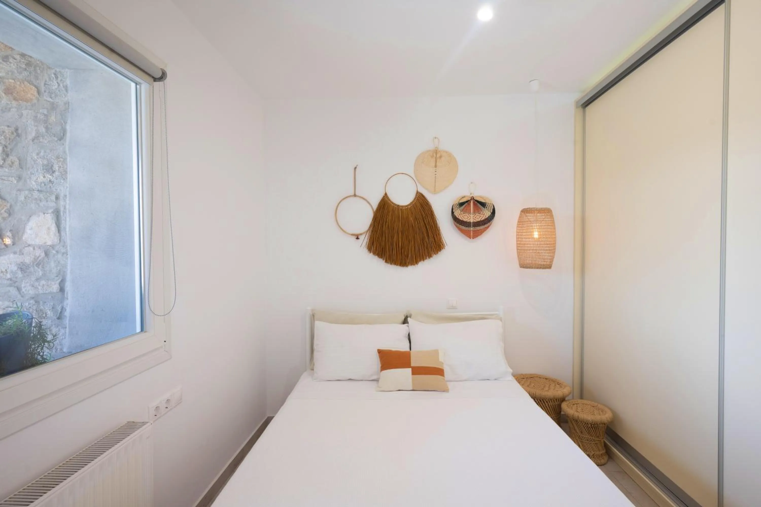 Bed in Mykonos Dot Apartments