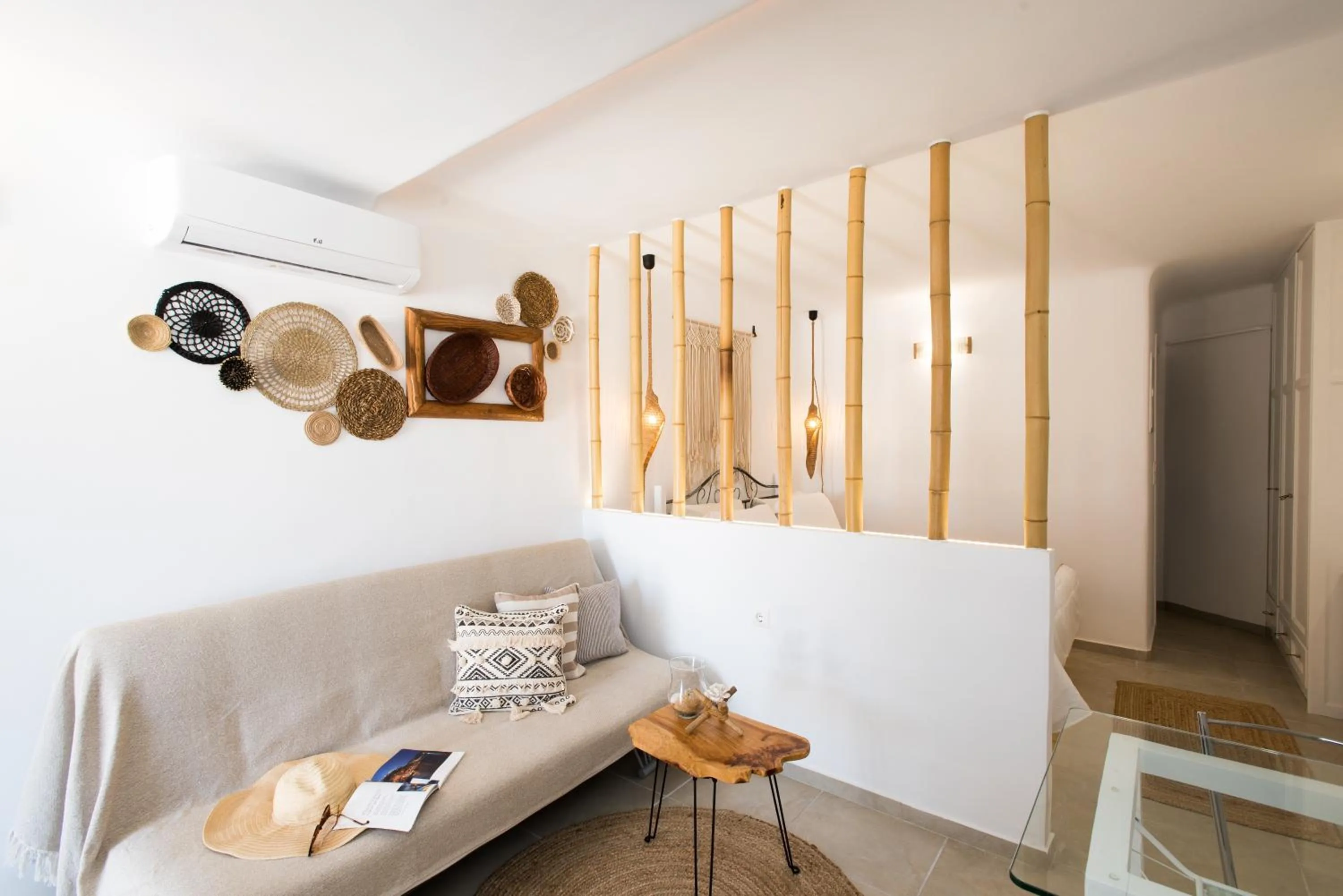 Living room in Mykonos Dot Apartments