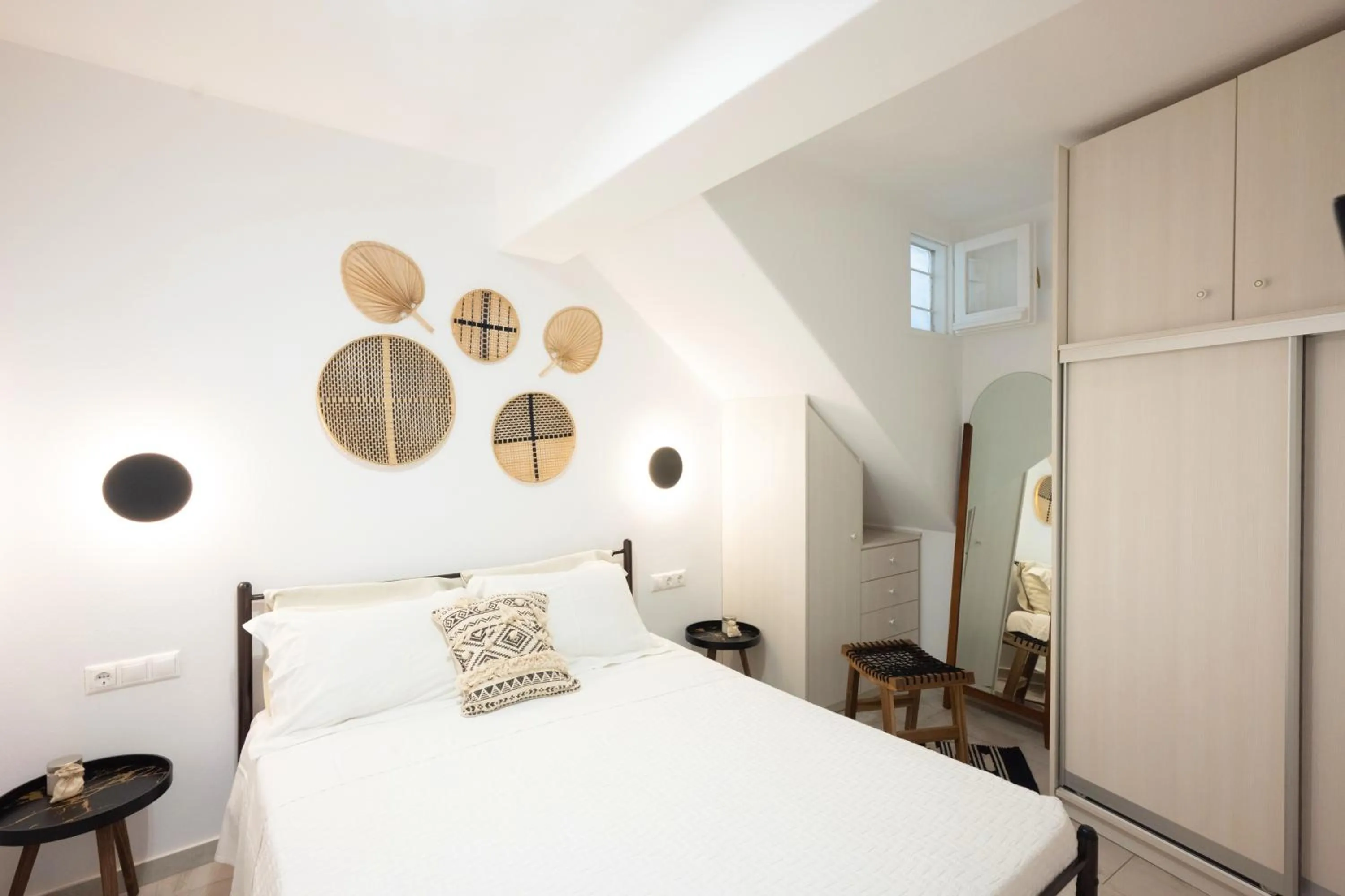 Bed in Mykonos Dot Apartments