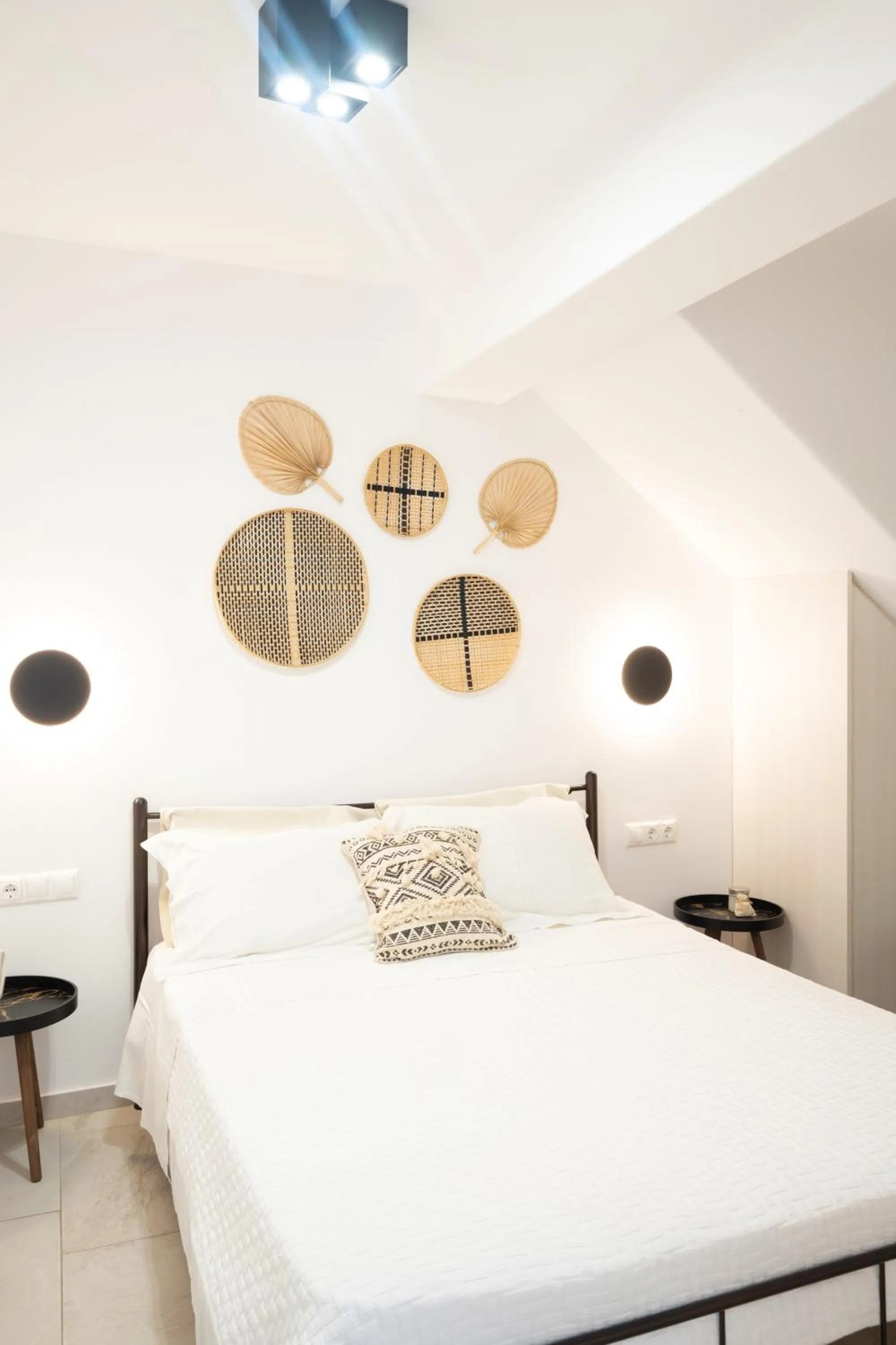 Bed in Mykonos Dot Apartments