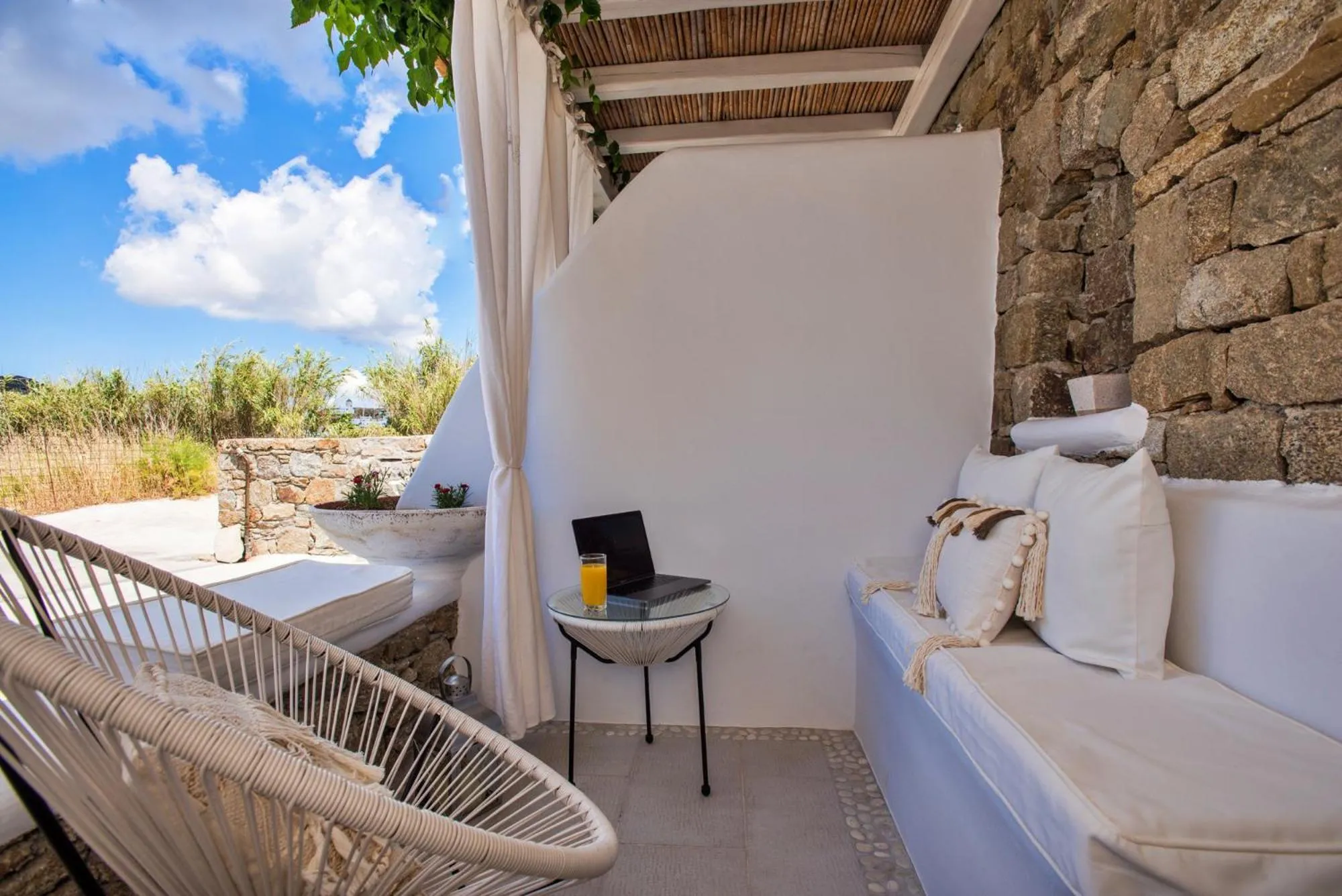 Patio in Mykonos Dot Apartments