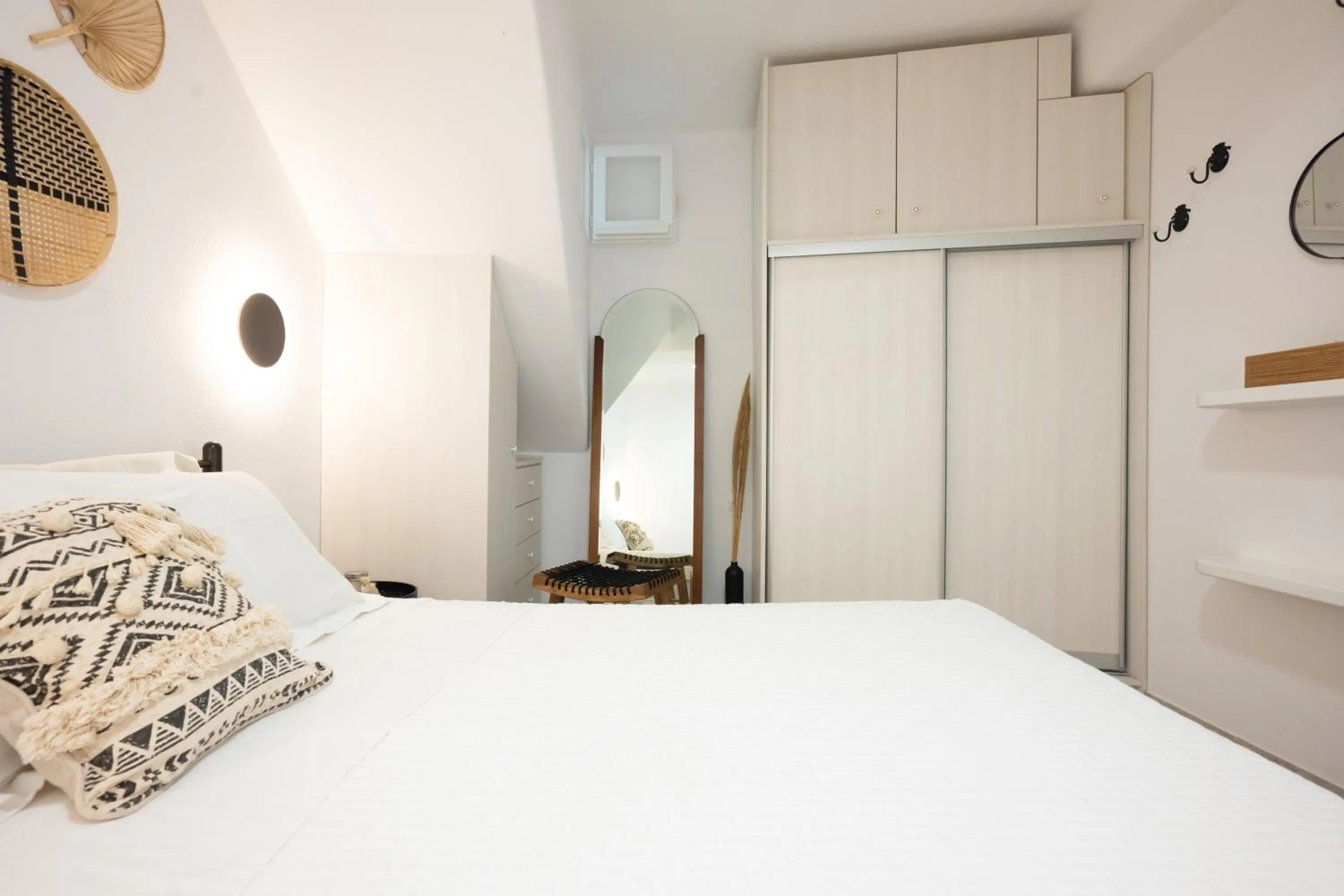 Bed in Mykonos Dot Apartments