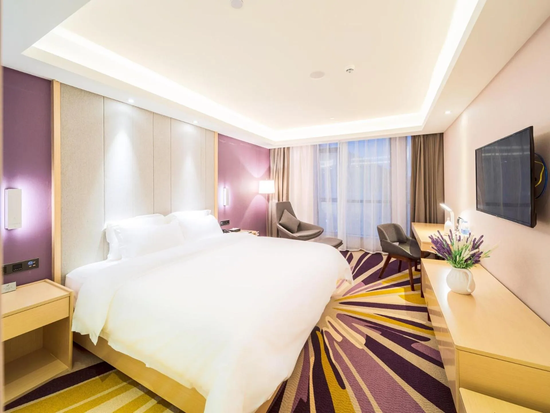 Bed in Lavande Hotel Qingzhen Vocational Education City Time Guizhou