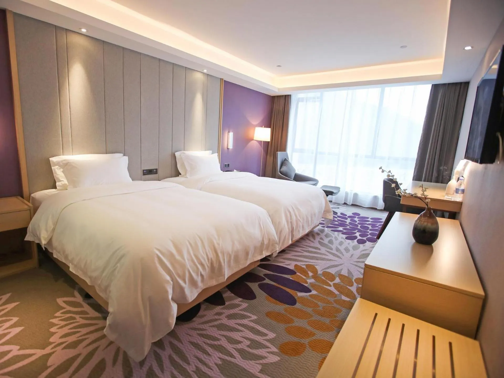 Bed in Lavande Hotel Qingzhen Vocational Education City Time Guizhou