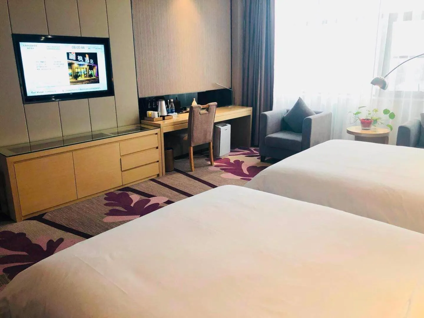 Bed in Lavande Hotel Zhengzhou Economic Zone International Logistics Park