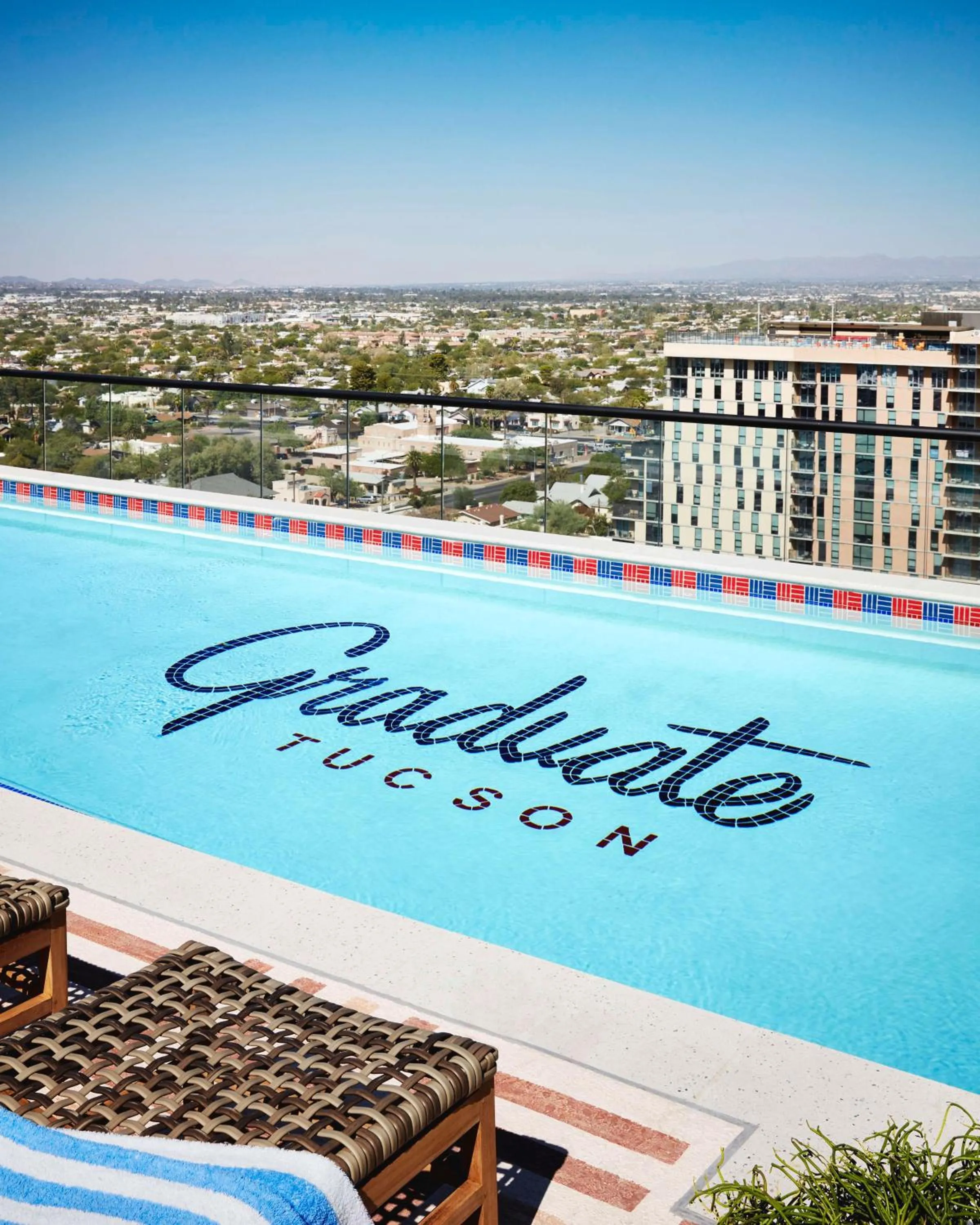 Pool view in Graduate by Hilton Tucson