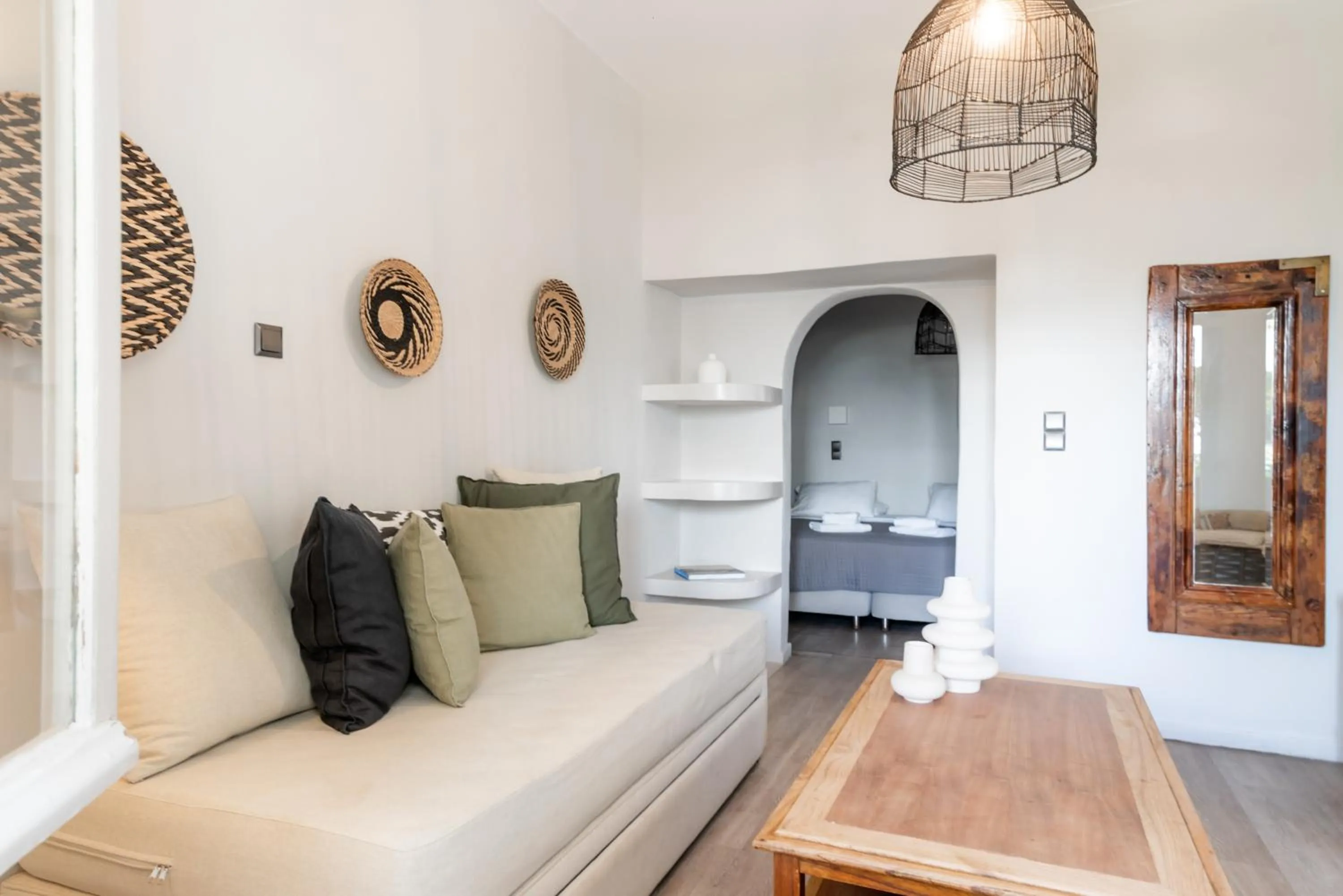 Bed in Rania Apartments Sea View