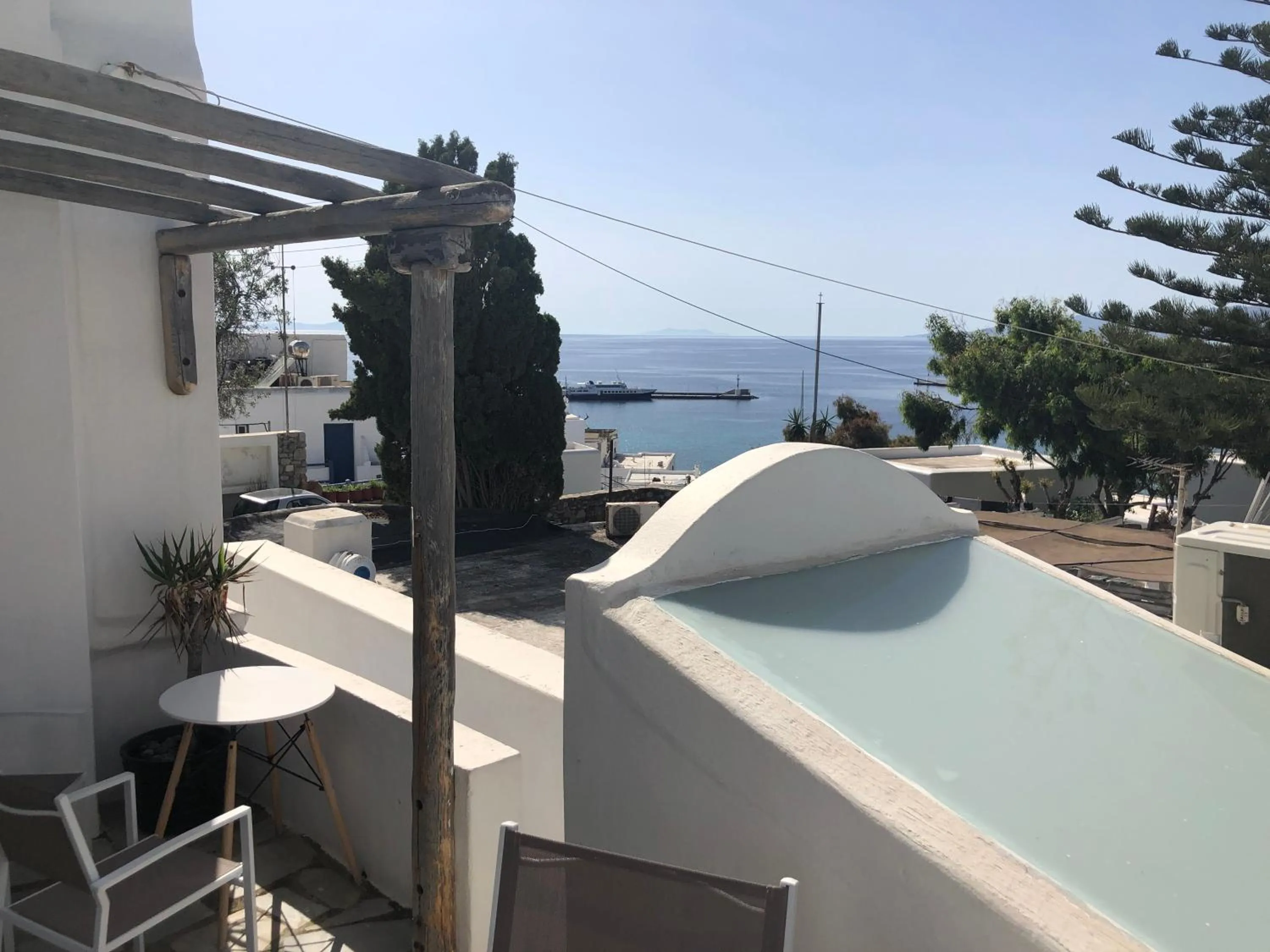 Balcony/Terrace in Rania Apartments Sea View
