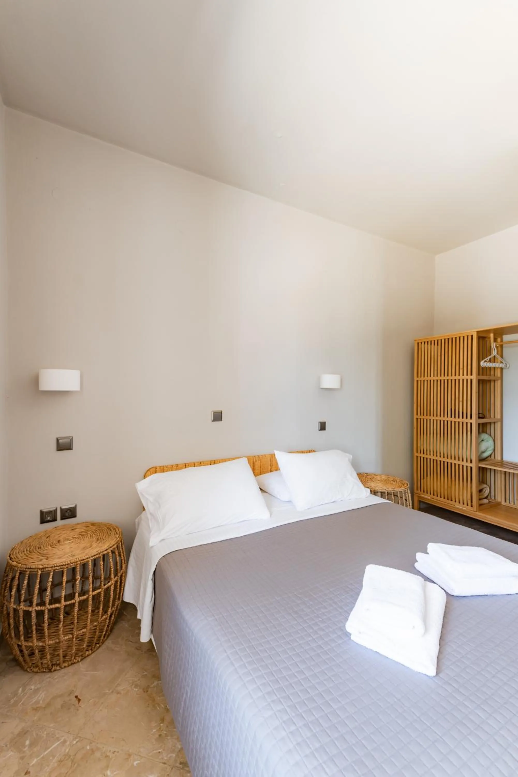 Bed in Rania Apartments Sea View