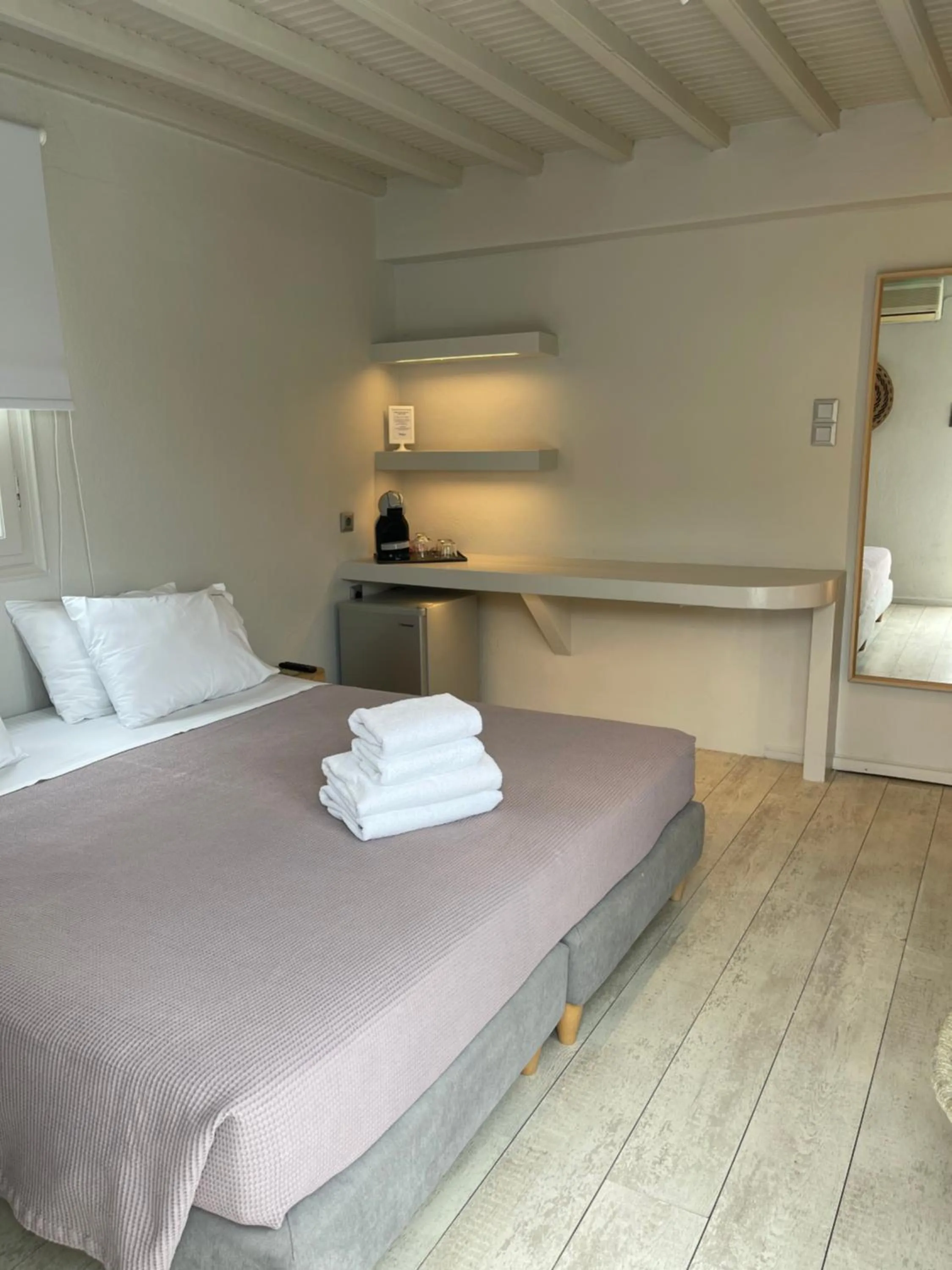 Bed in Rania Apartments Sea View