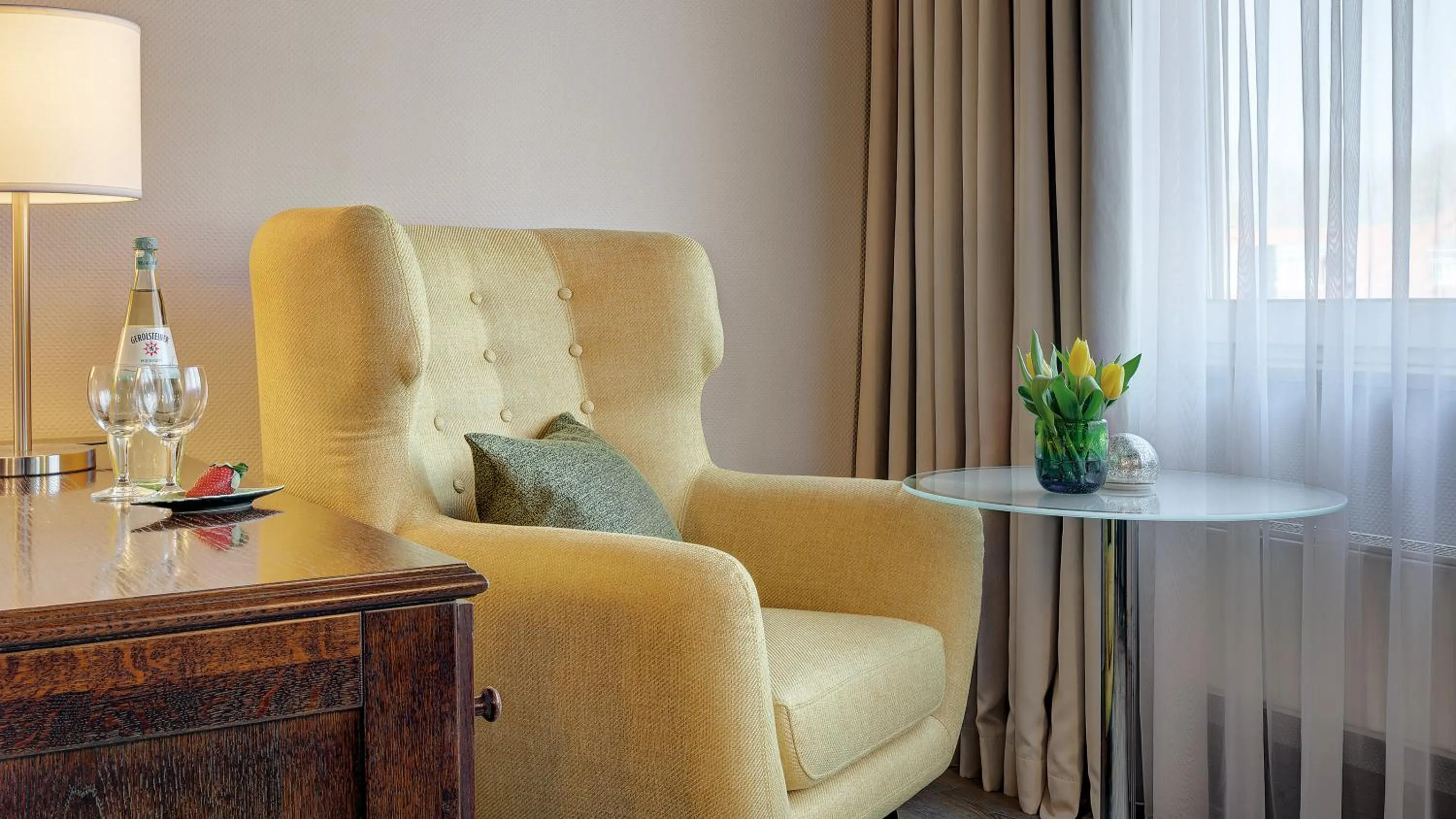 Seating area in Hotel Central