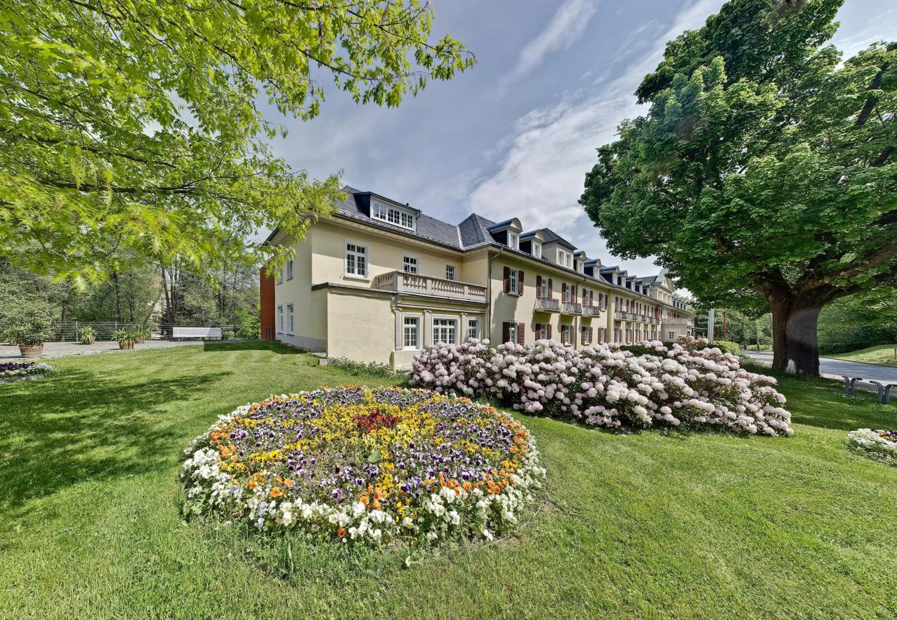Patio in Santé Royale Hotel- & Gesundheitsresort Bad Brambach
