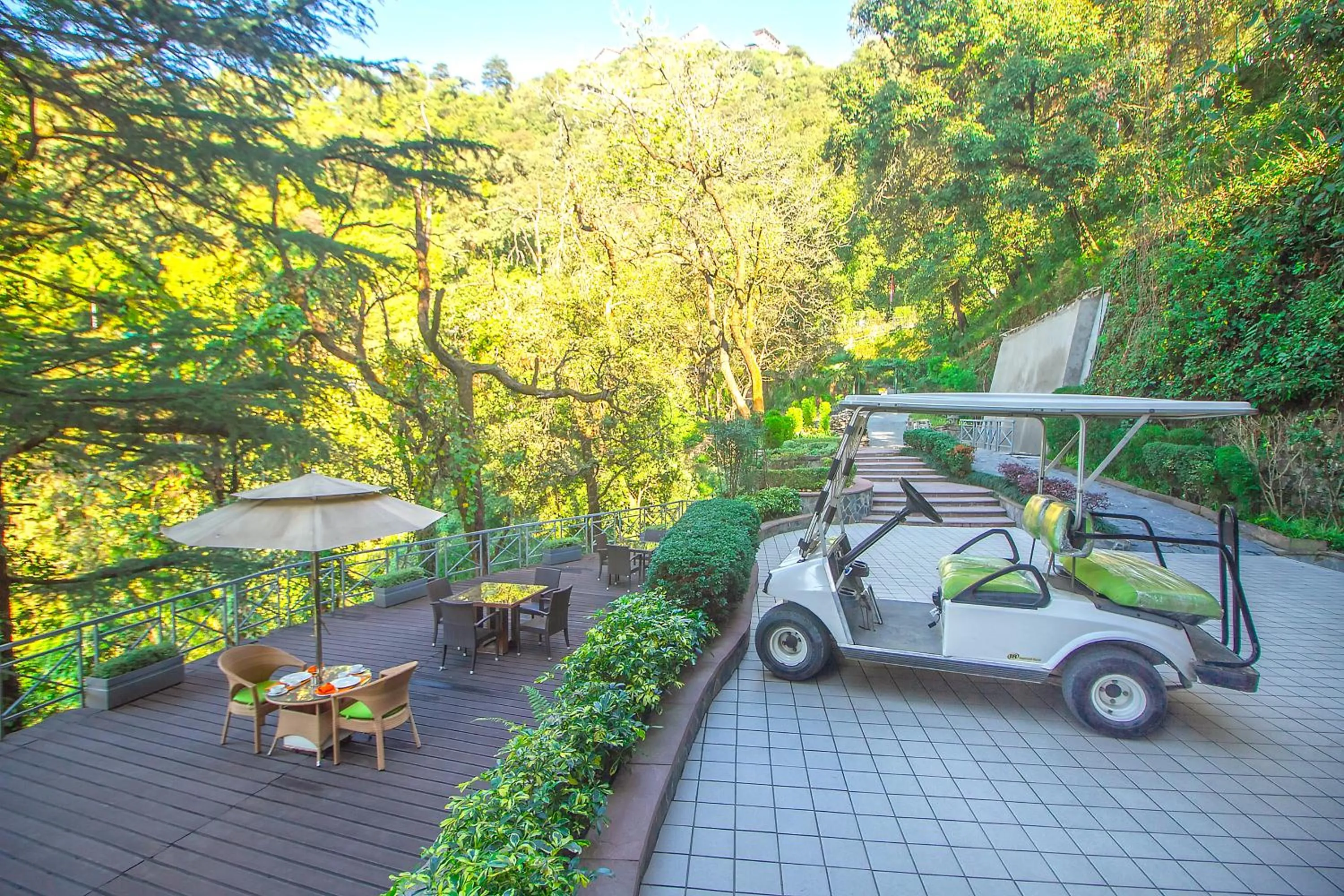 Patio in Yog Wellness Resort & Spa By Amritara