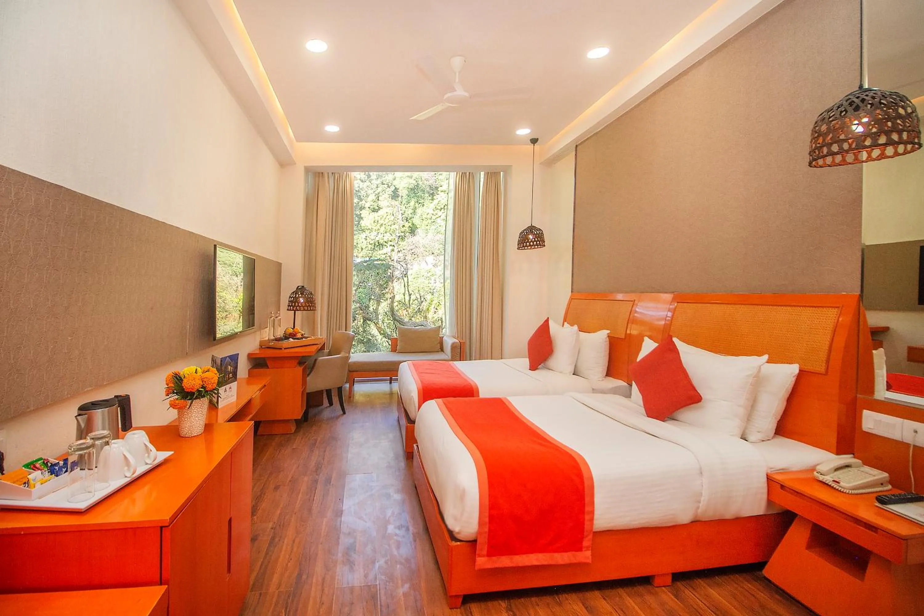 View (from property/room), Bed in Yog Wellness Resort & Spa By Amritara