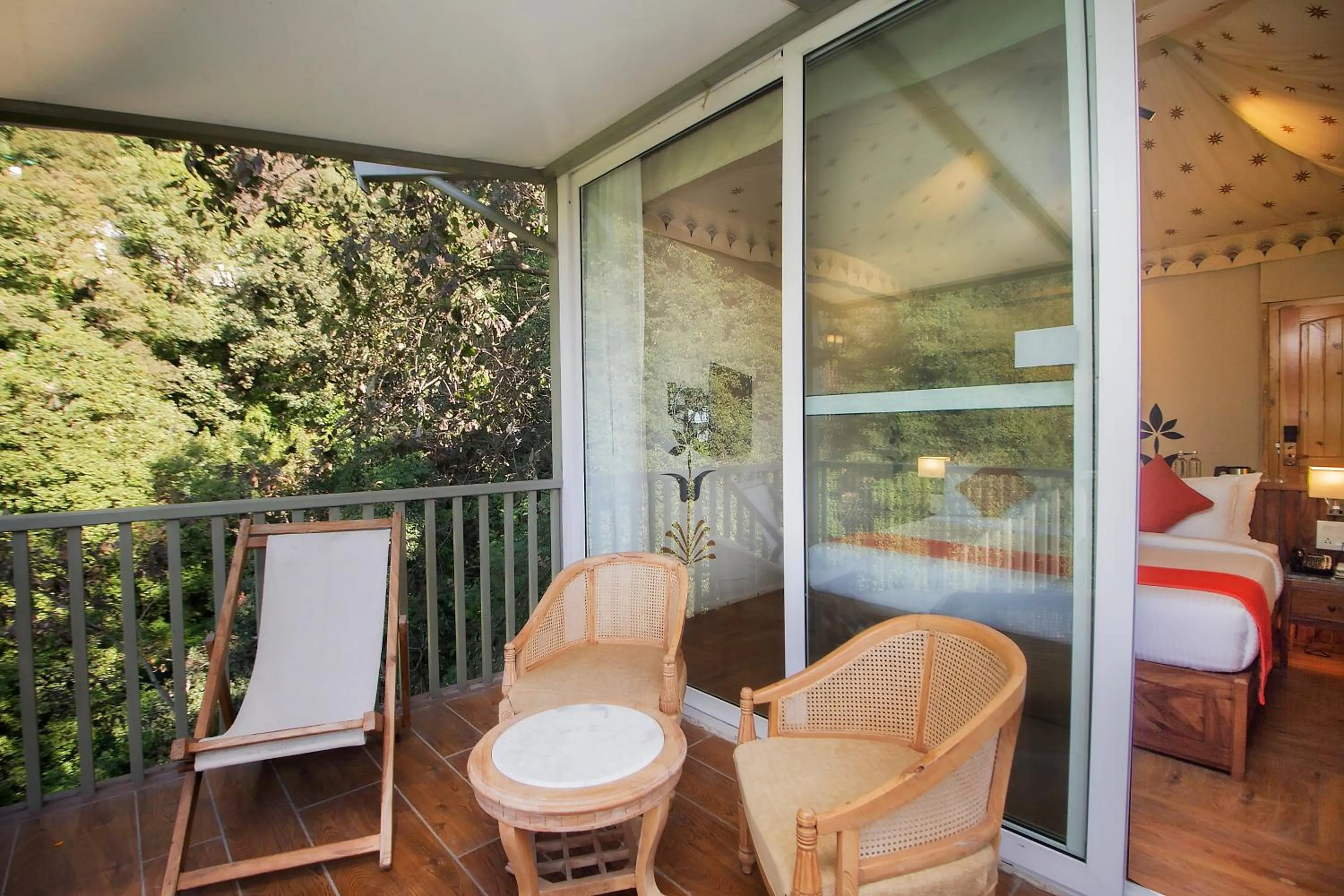 Balcony/Terrace in Yog Wellness Resort & Spa By Amritara