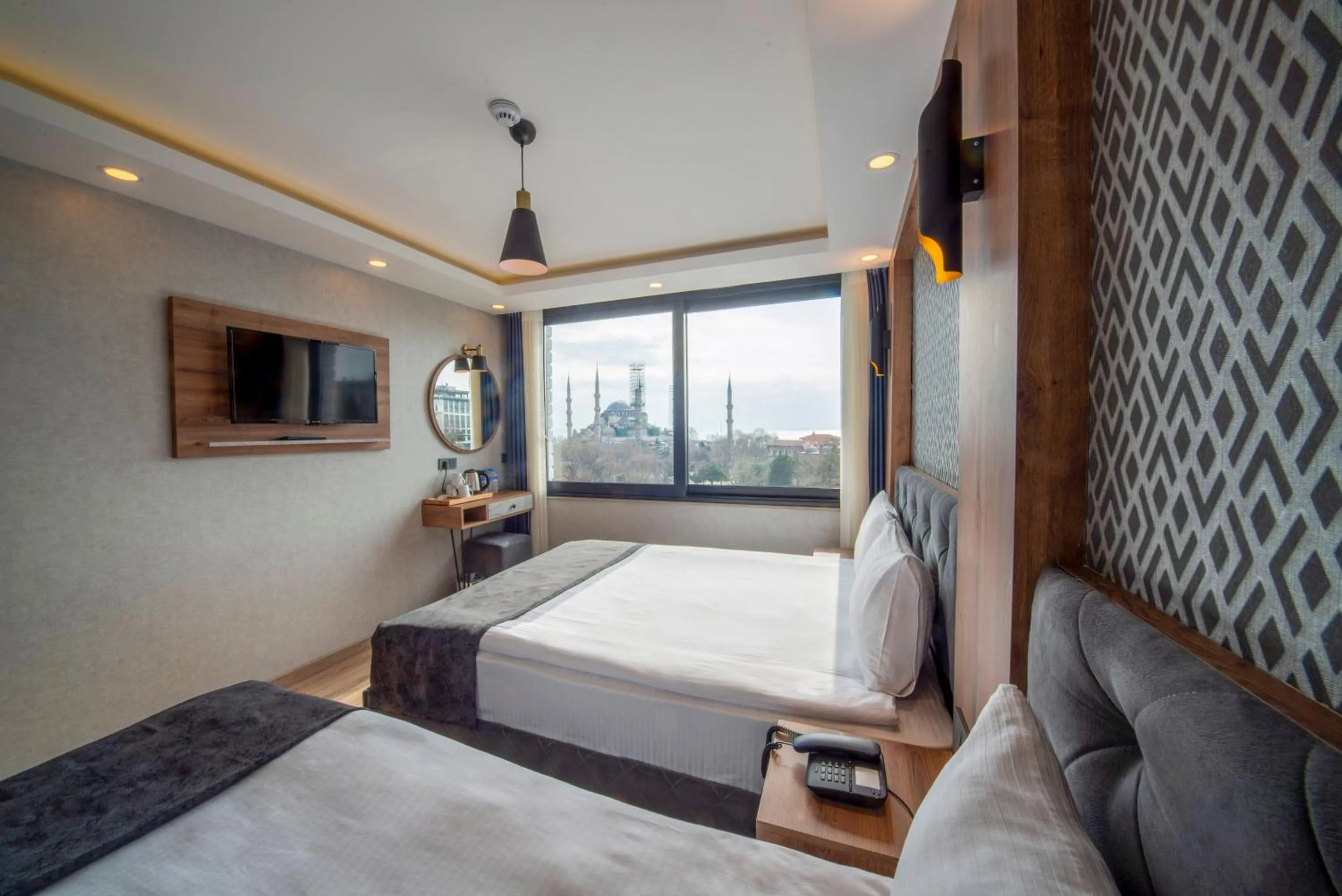 View (from property/room), Bed in World Heritage Center Hotel