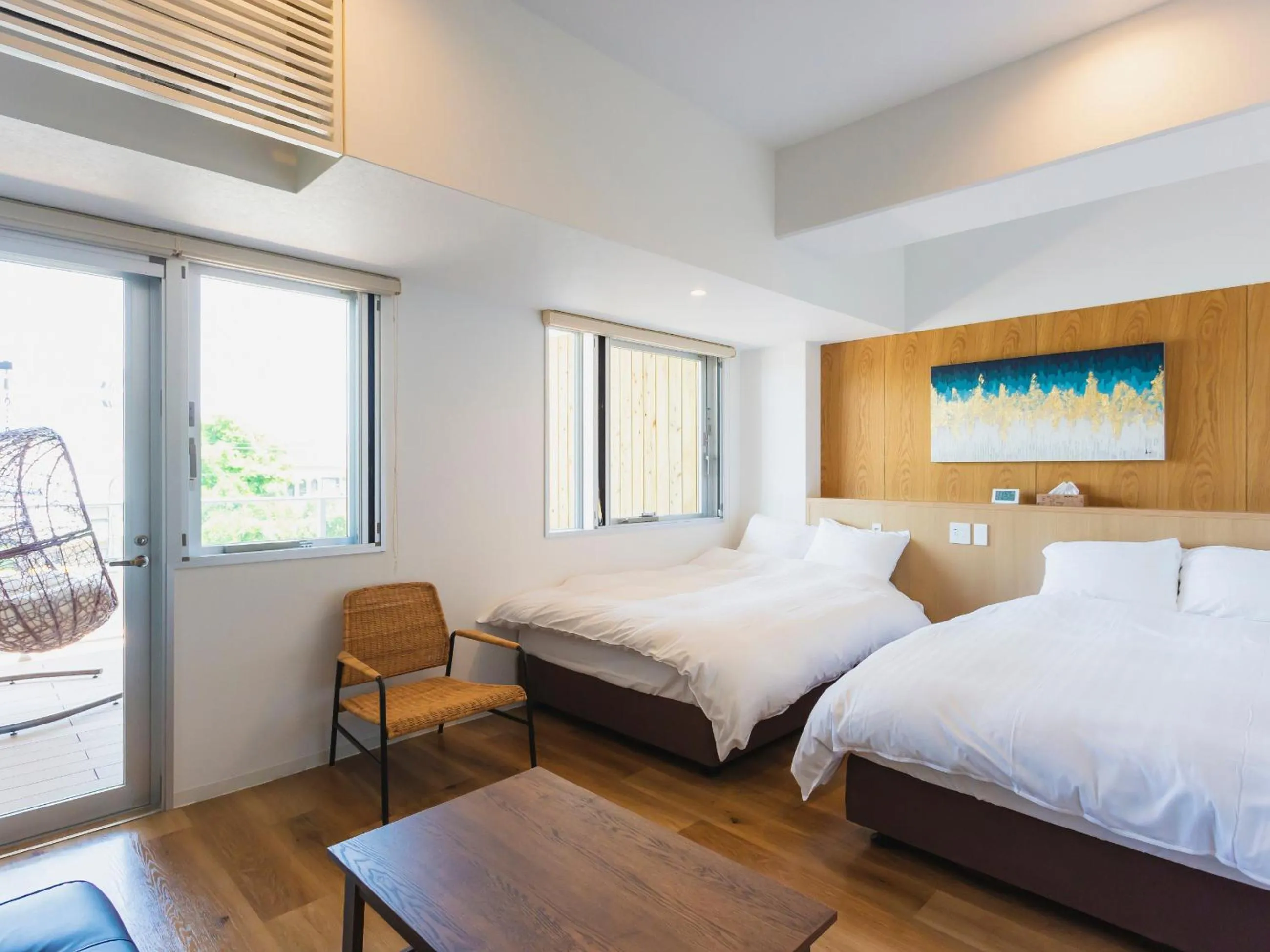 Bed in Fukiagehama Field Hotel