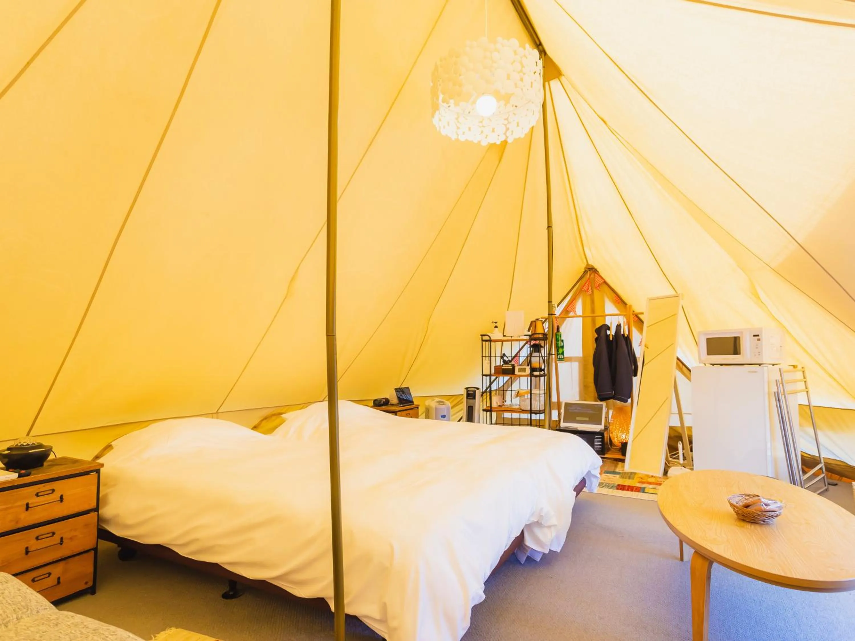 Bed in Fukiagehama Field Hotel