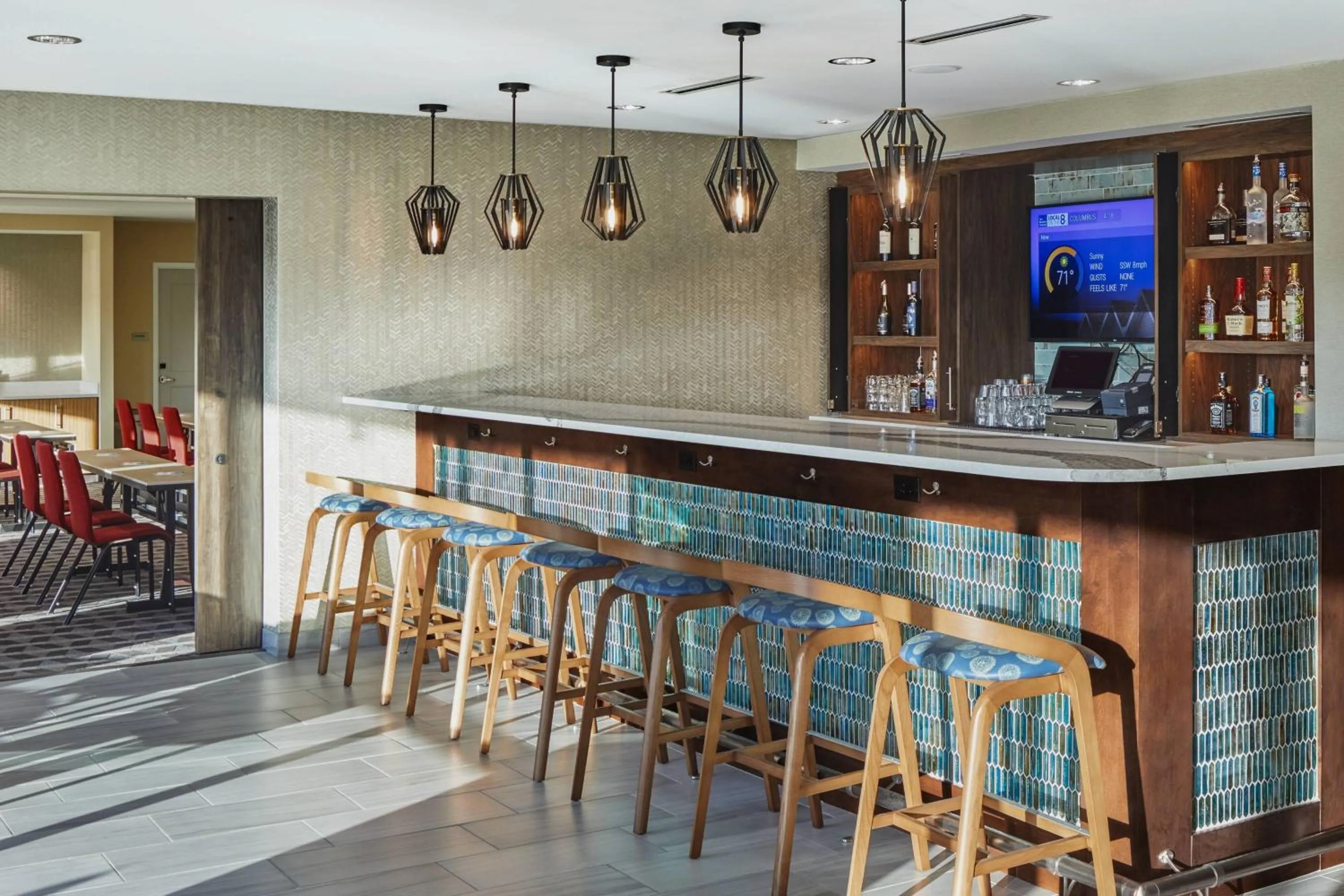 Lounge or bar in TownePlace Suites Columbus Hilliard