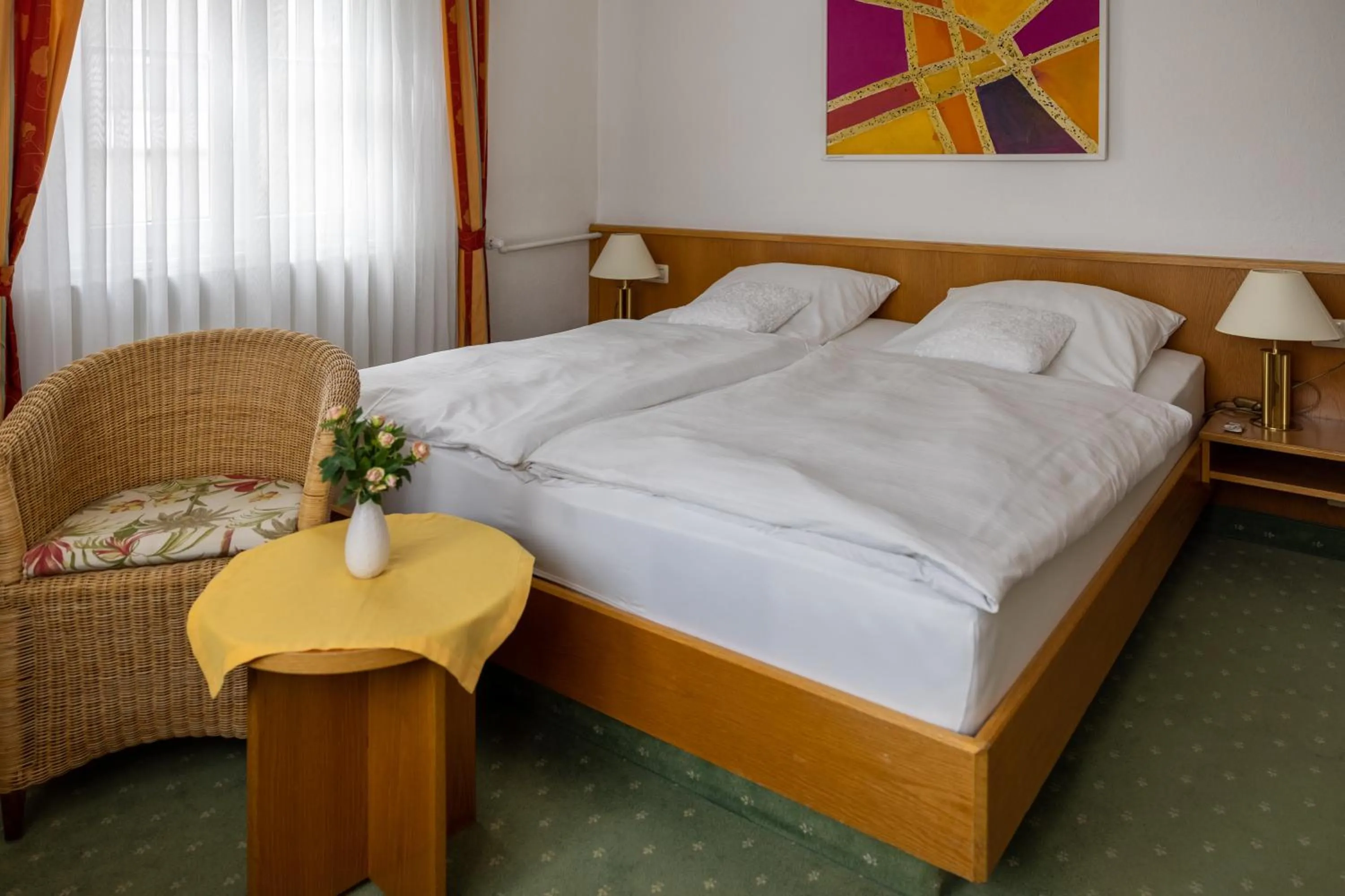 Bed in Hotel Garni Lehrertal
