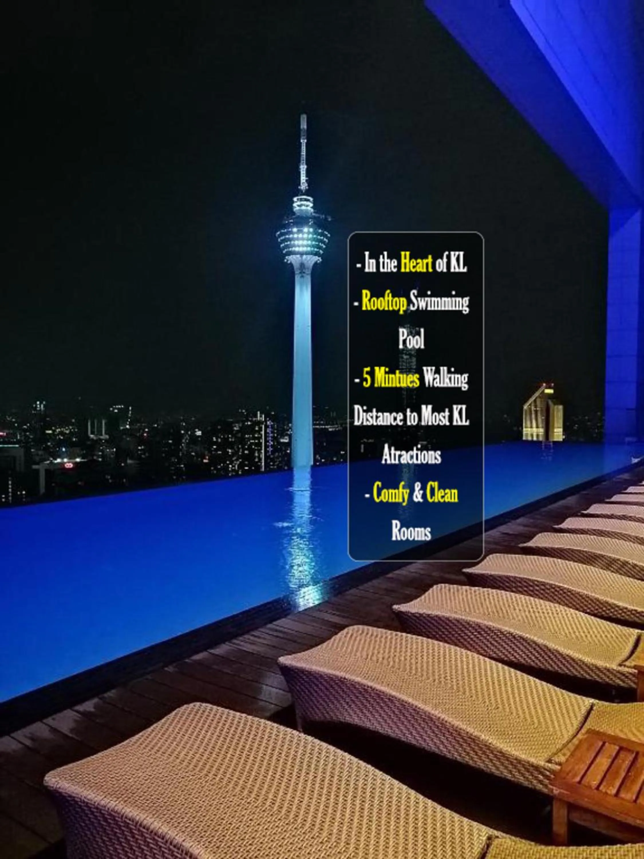 Swimming pool in Yemala Suites at Platinum KLCC