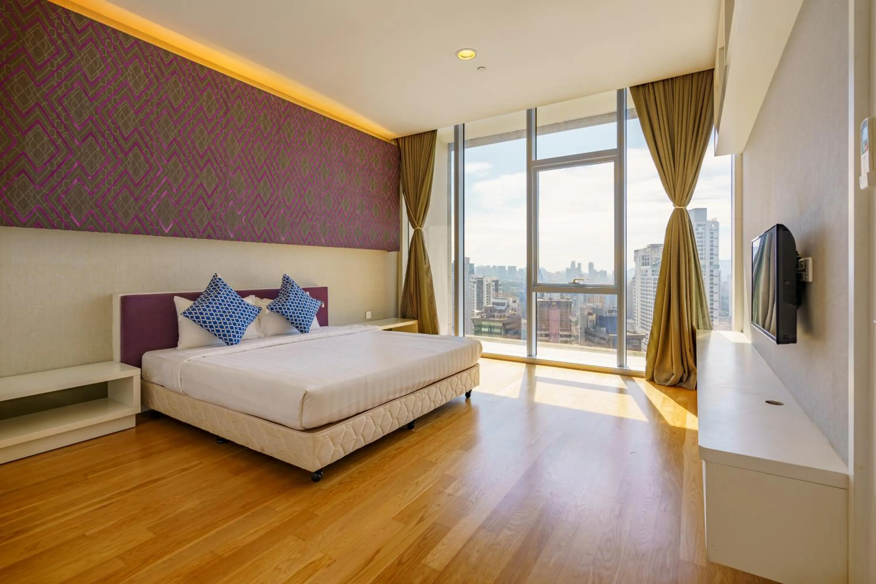 Bed in Yemala Suites at Platinum KLCC