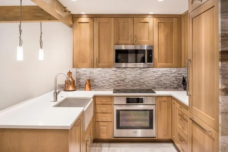 Kitchen or kitchenette in Luxury 2 Bedroom Downtown Aspen Vacation Rental With Access To A Heated Pool, Hot Tubs, Game Room And Spa