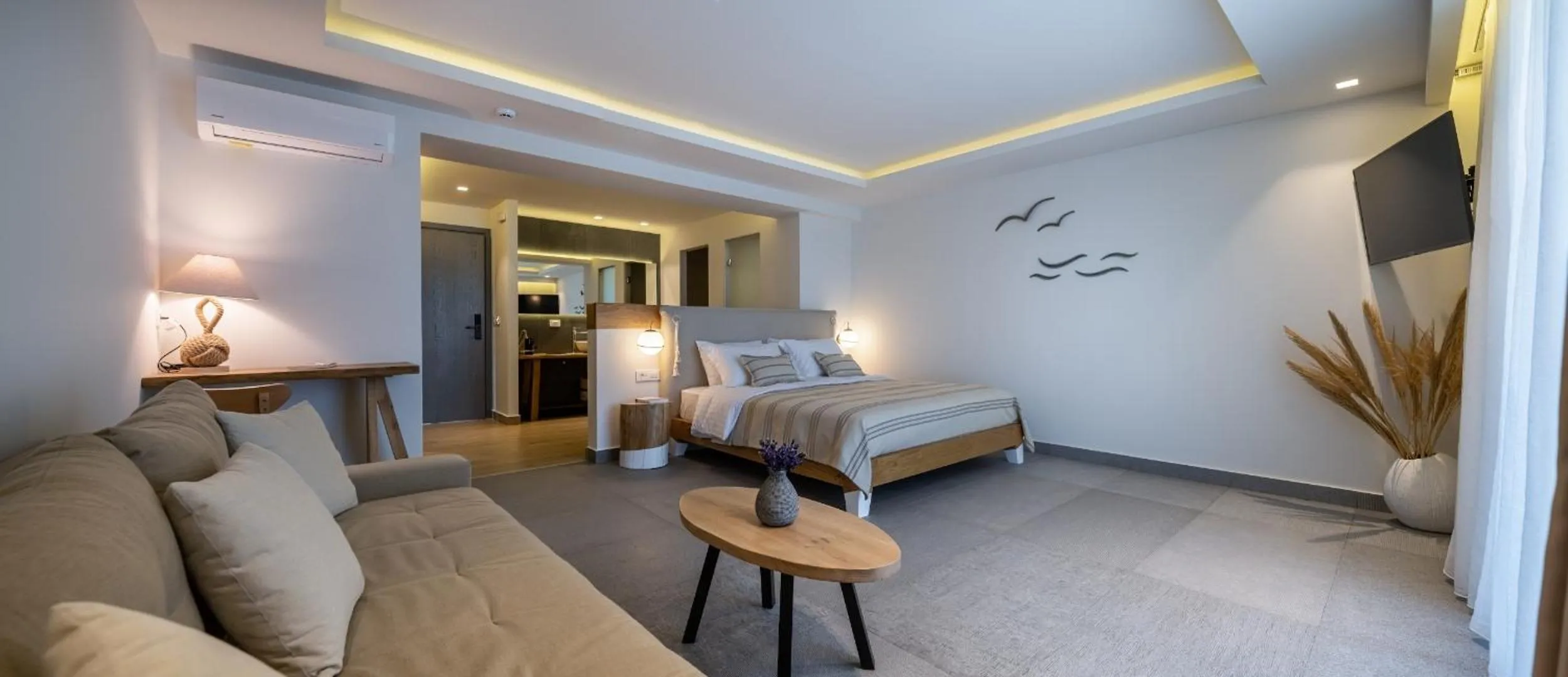 Bed in NISSEA Boutique Hotel