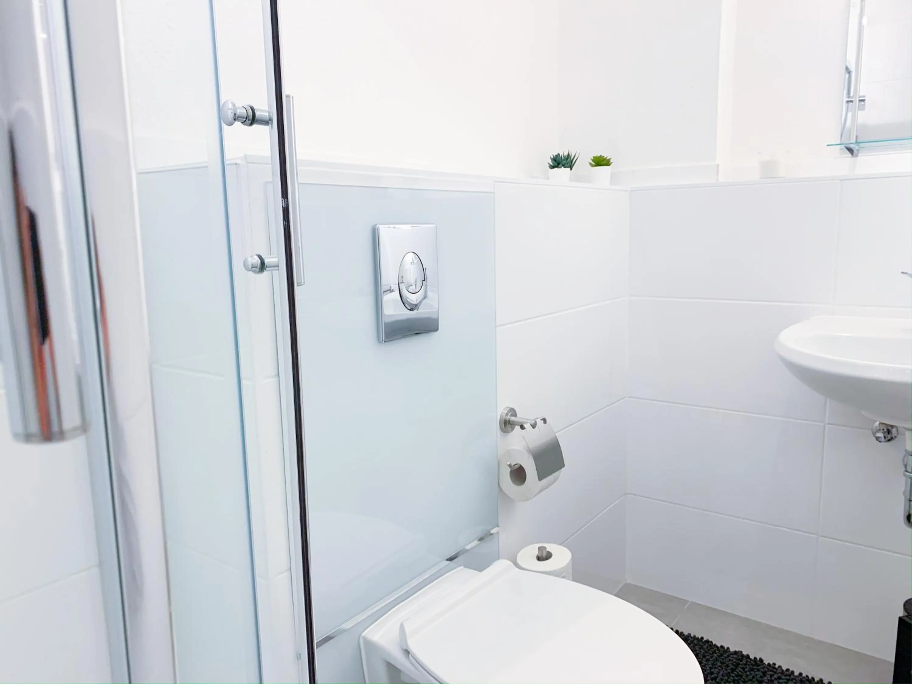 Bathroom in Relax Aachener Boardinghouse Appartements Premium 1